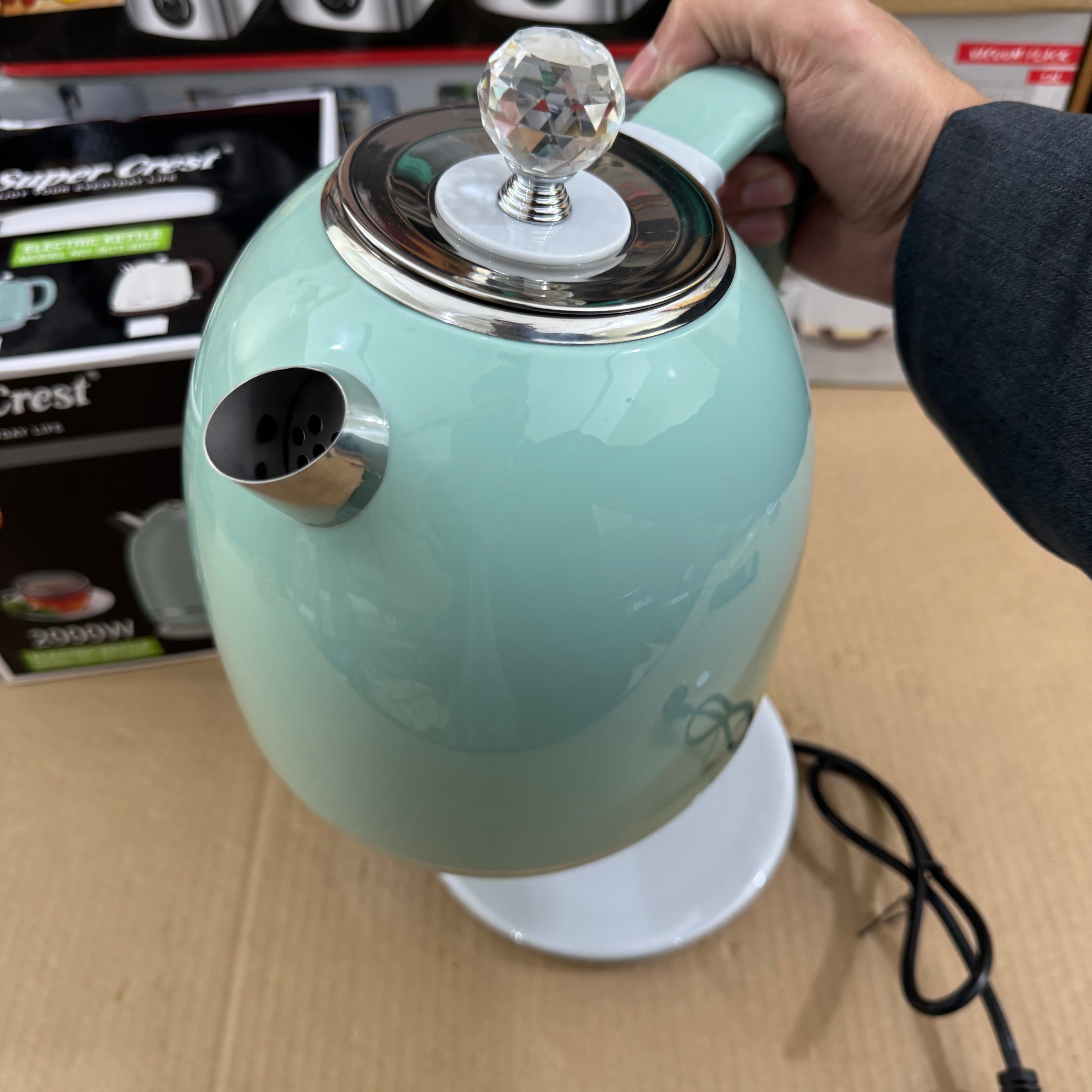 Super Crest 2.3L Electric Kettle (SCT-4027) – German Original Lot Imported