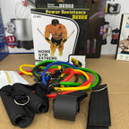 11pc Premium Resistance Bands Set - Home Gym Fitness Kit