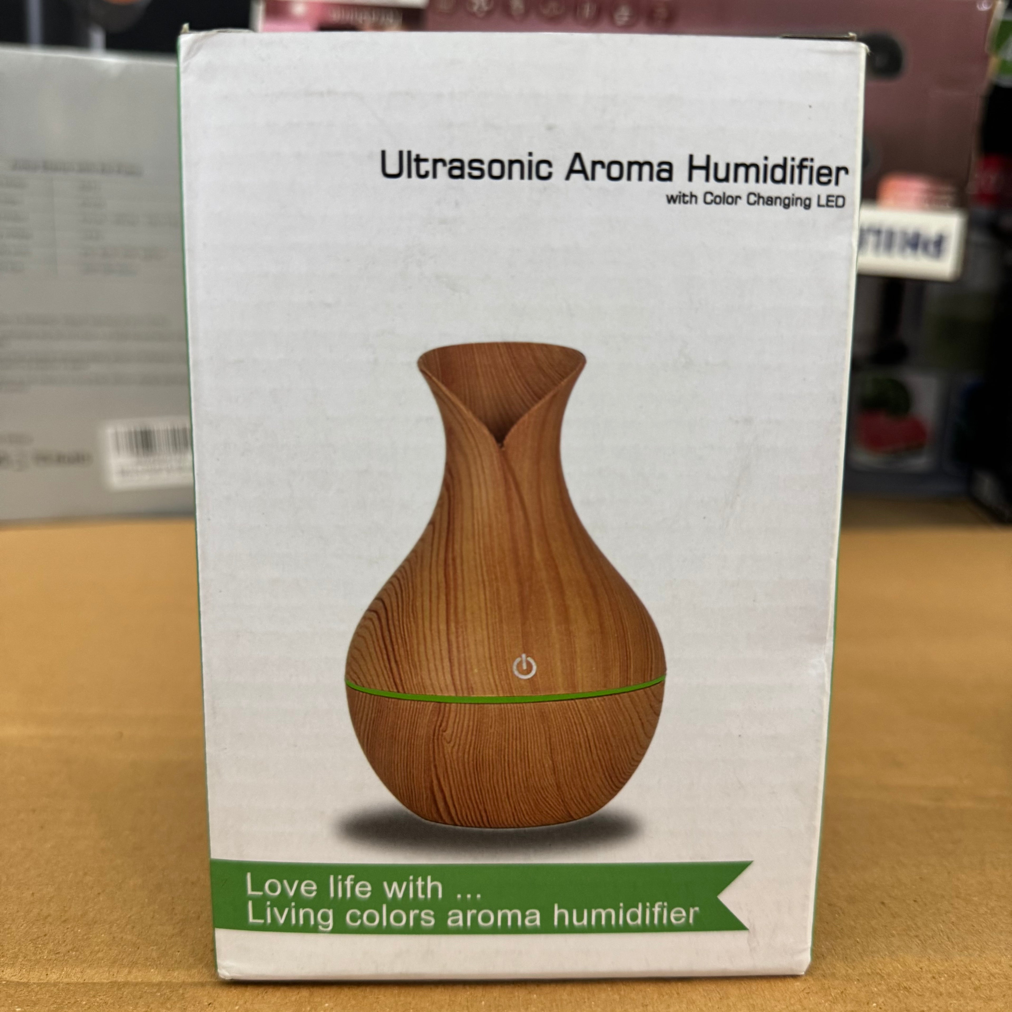 Ultrasonic Aroma Diffuser & Wood Grain Humidifier KJR-036 - Lot Imported