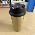 Luxury Gold Vacuum Insulated Coffee Mug - 450ml Hot & Cool