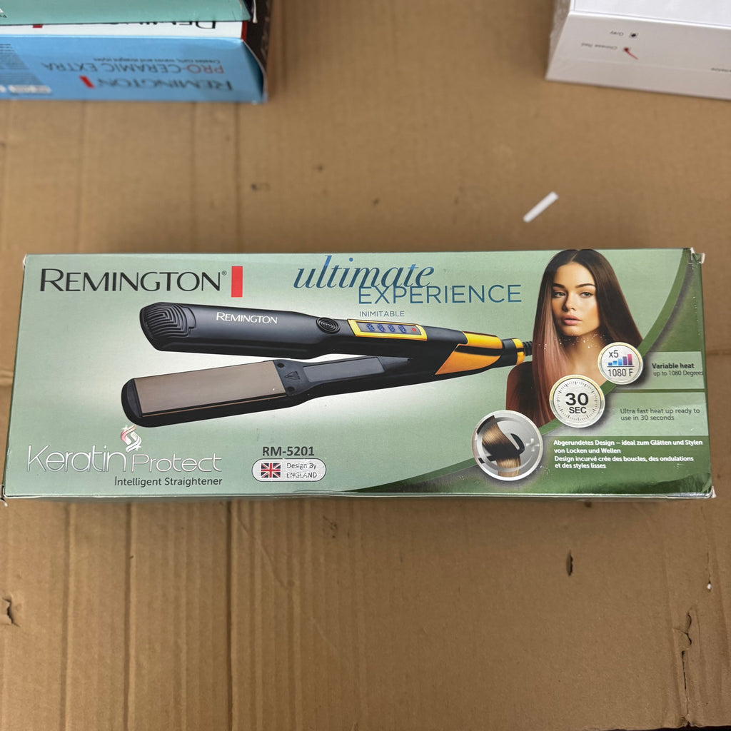 Remington Keratin Protect Intelligent Hair Straightener RM-5201 | Fast Heat, Adjustable Temperature, Ceramic Plates