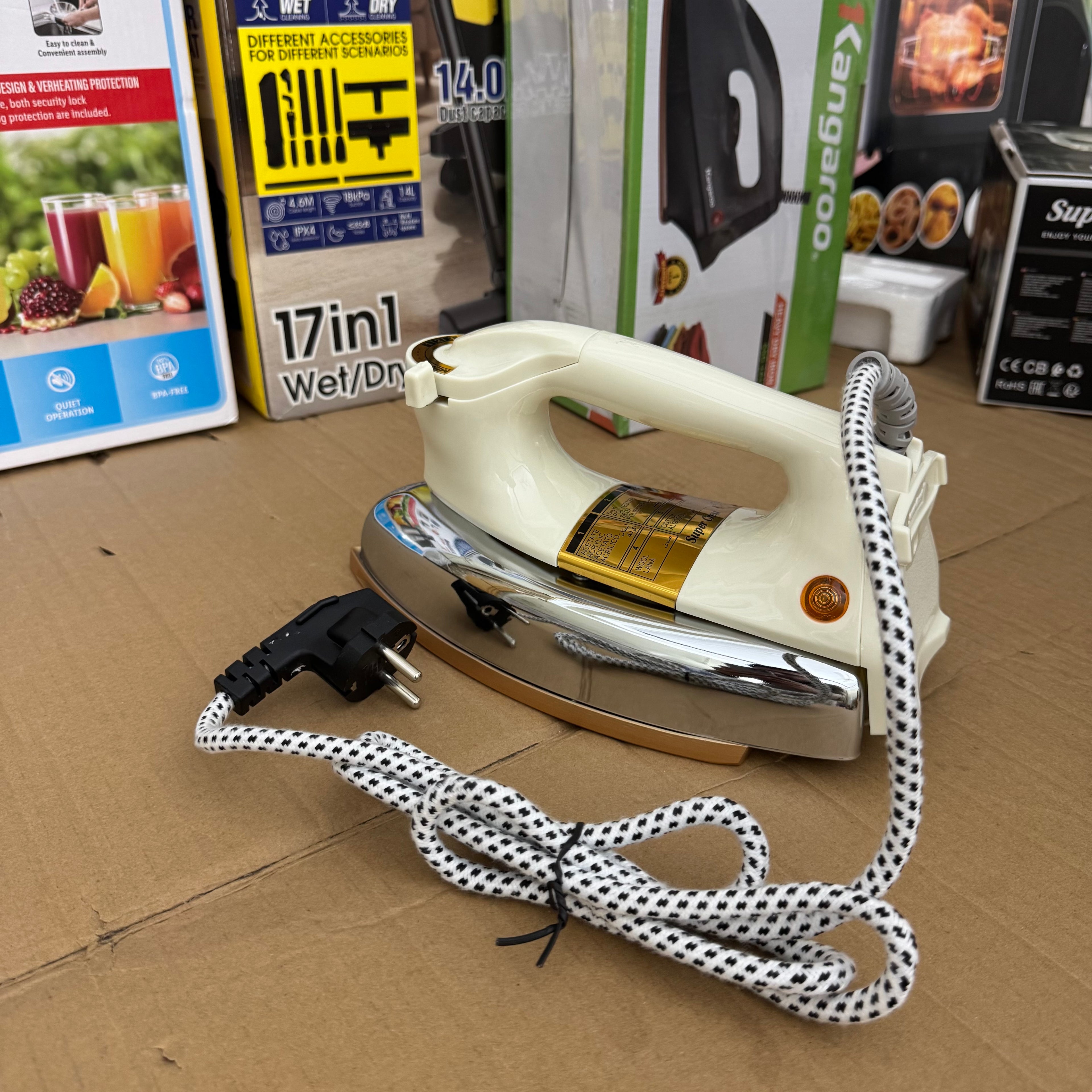 Lot Imported Super Crest SCT-1034 Heavy Dry Iron 1200W