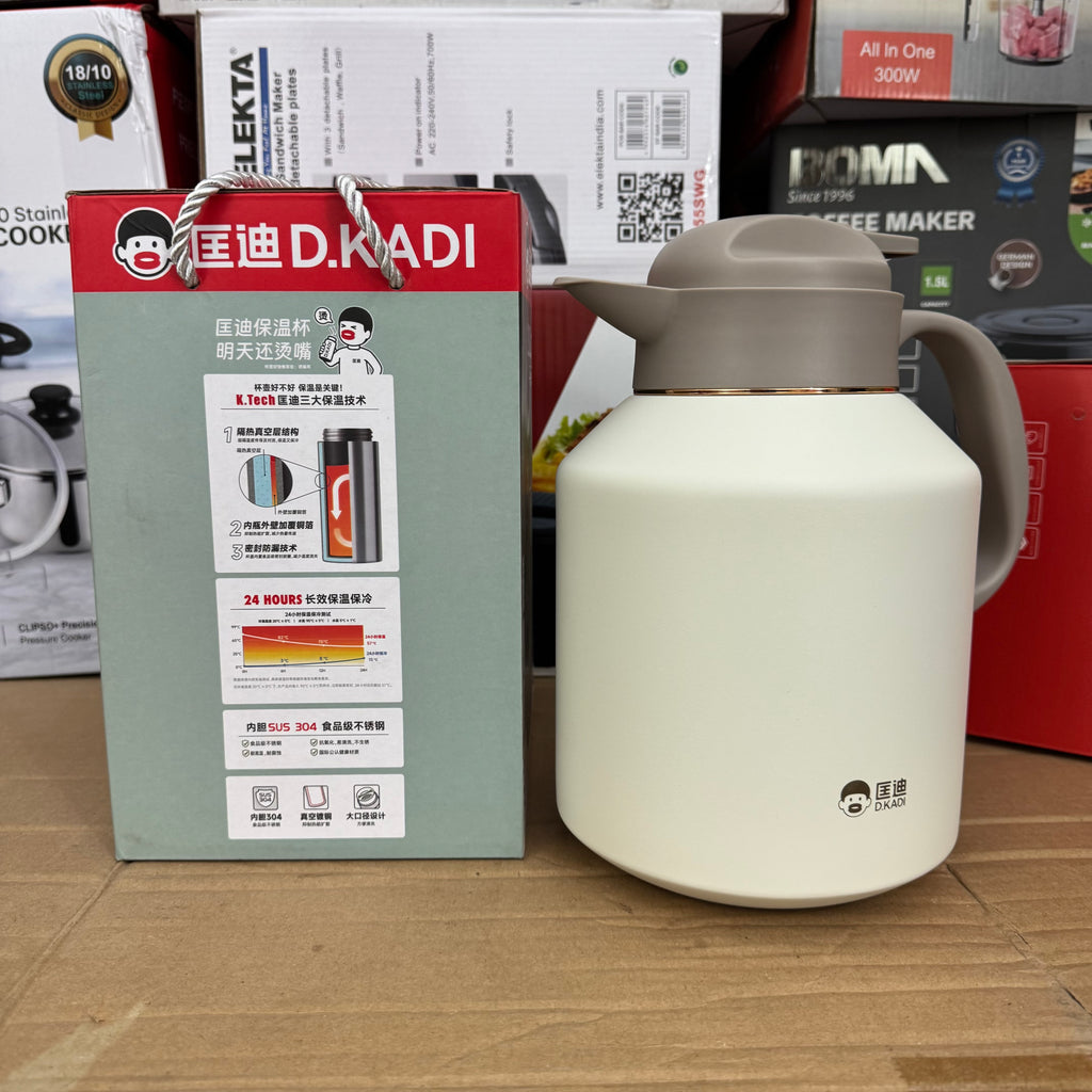 D KADI 2.0L Premium Thermal Flask | SUS 304 Stainless Steel Insulated Coffee & Tea