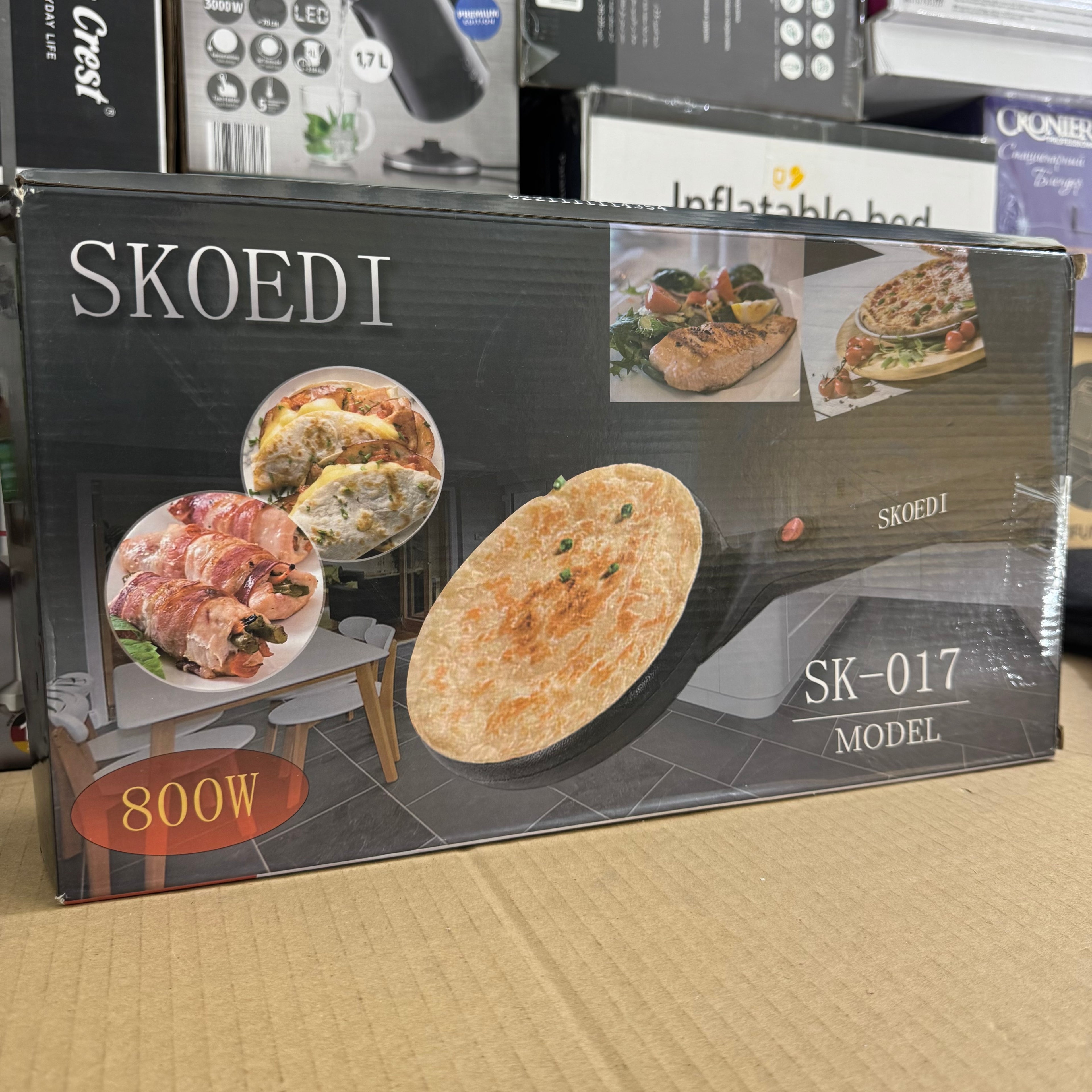 SKOEDI Electric Crepe & Pizza Maker 800W - Model SK-017 Lot Imported