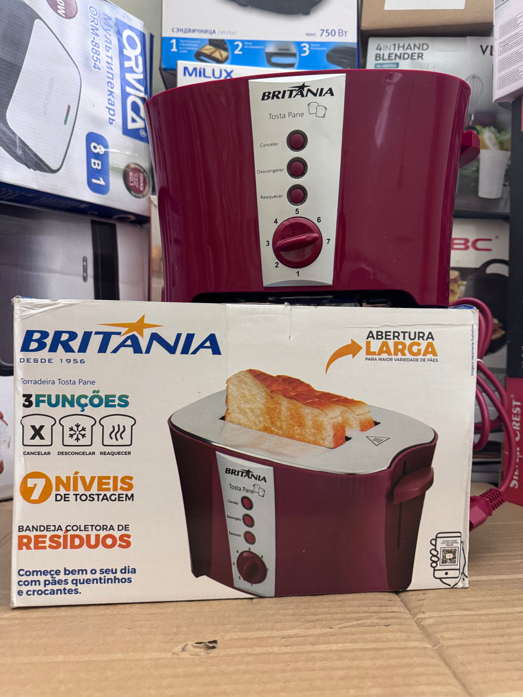 Britania Toaster – Lot Imported | 7-Level Toast Control | Original Imported Toaster for Pakistan