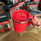 Flame Red Insulated Stainless Steel Coffee Mug