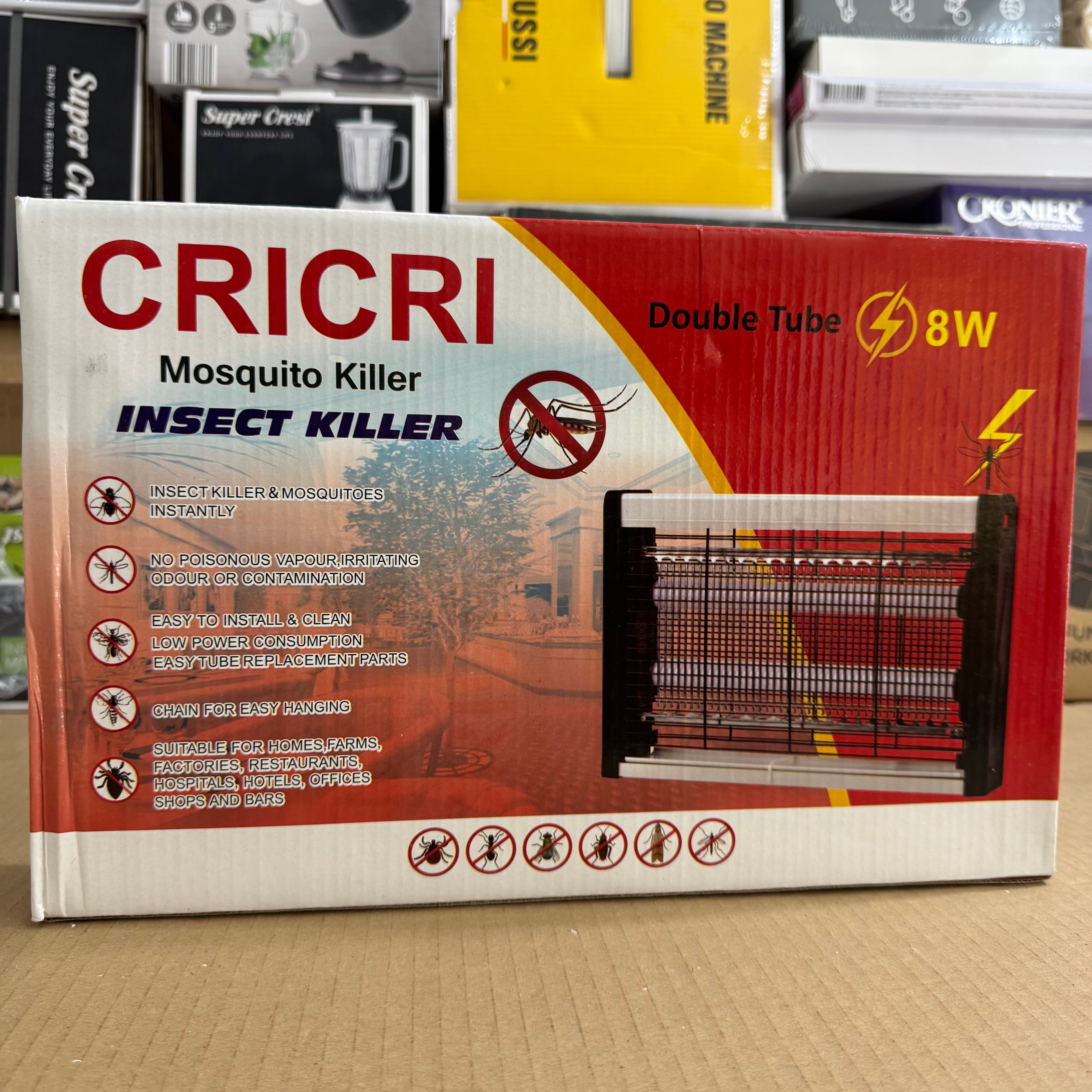 CRICRI Double Tube Electric Mosquito Killer Model SCT-9004 (Lot Imported)