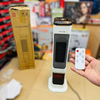 3D Flame Effect Ceramic Room Heater with Remote Control – Electric Space Heater