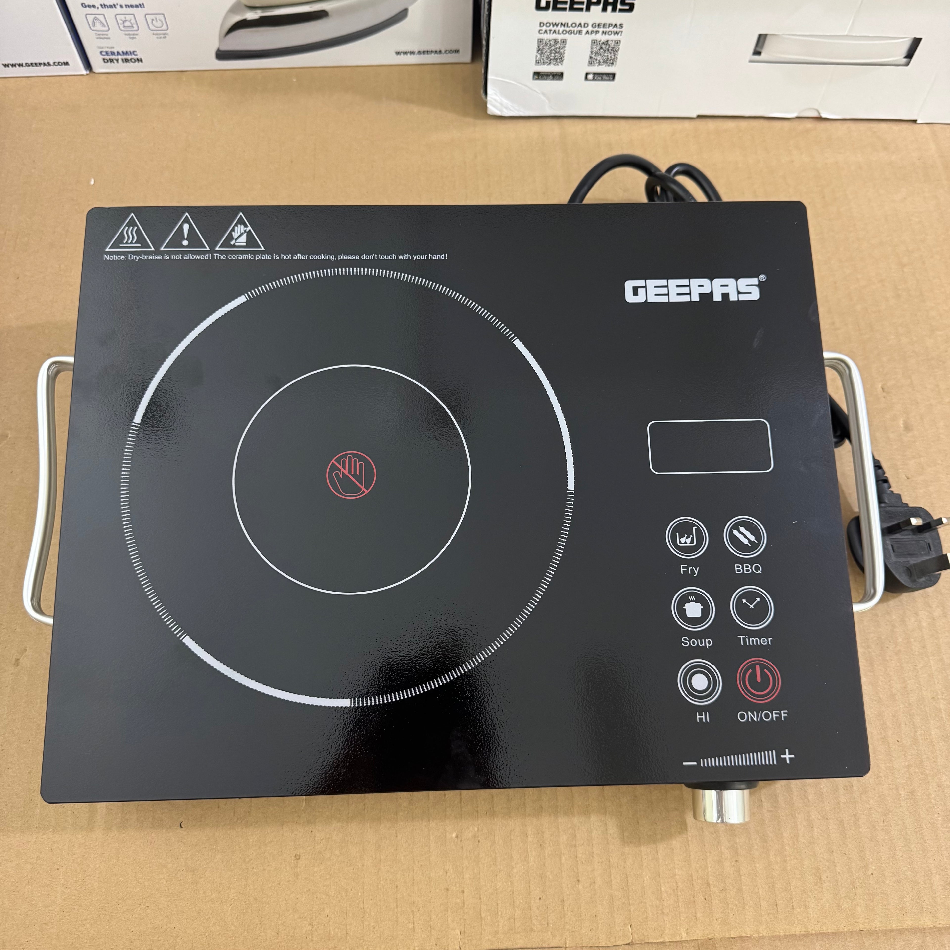 Geepas 2600W Digital Infrared Cooker GIC6920P – Heavy Duty 6months warranty