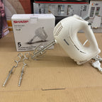 SHARP 5-Speed Hand Mixer EM-H53-WH