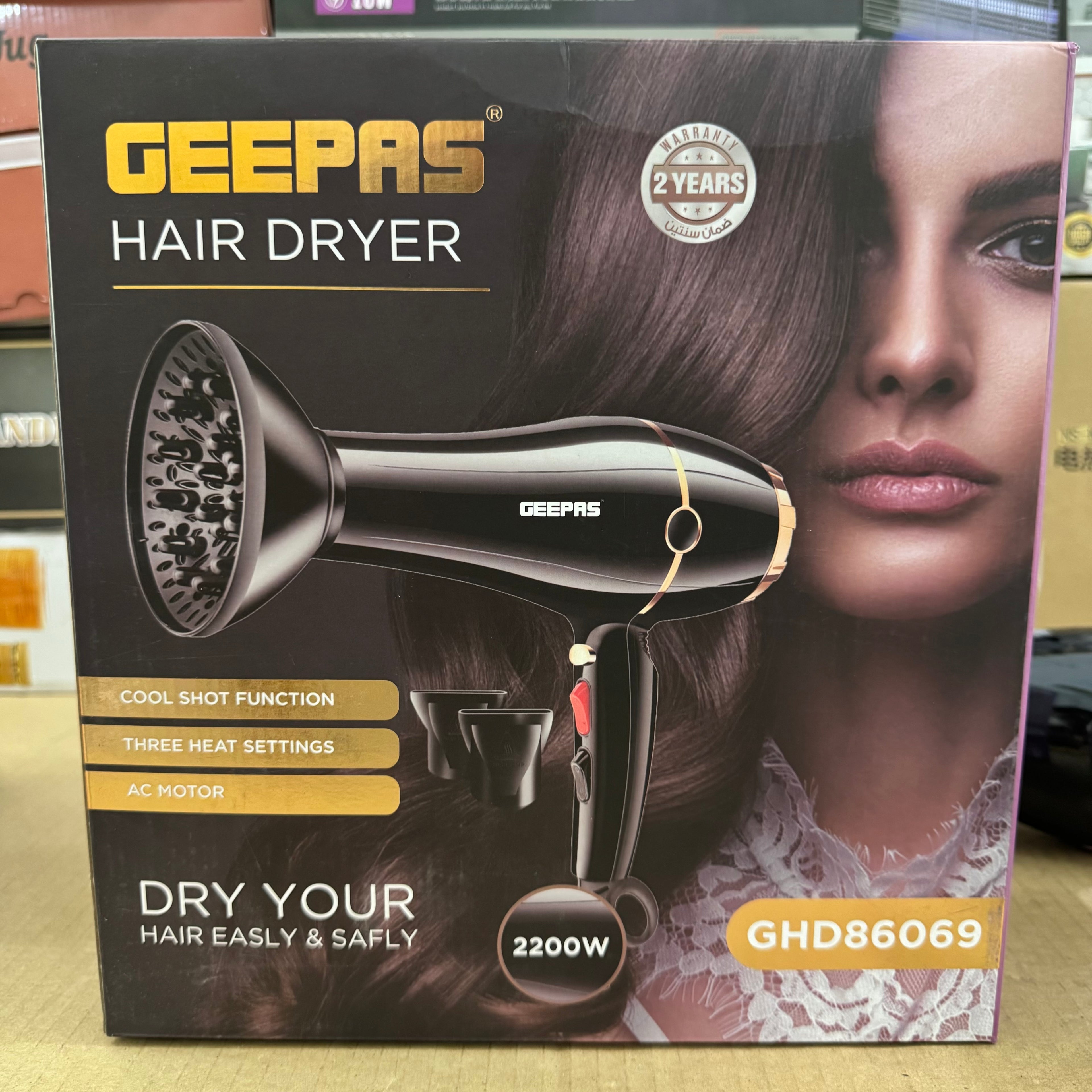 Geepas 2200W Professional Hair Dryer – GHD86069