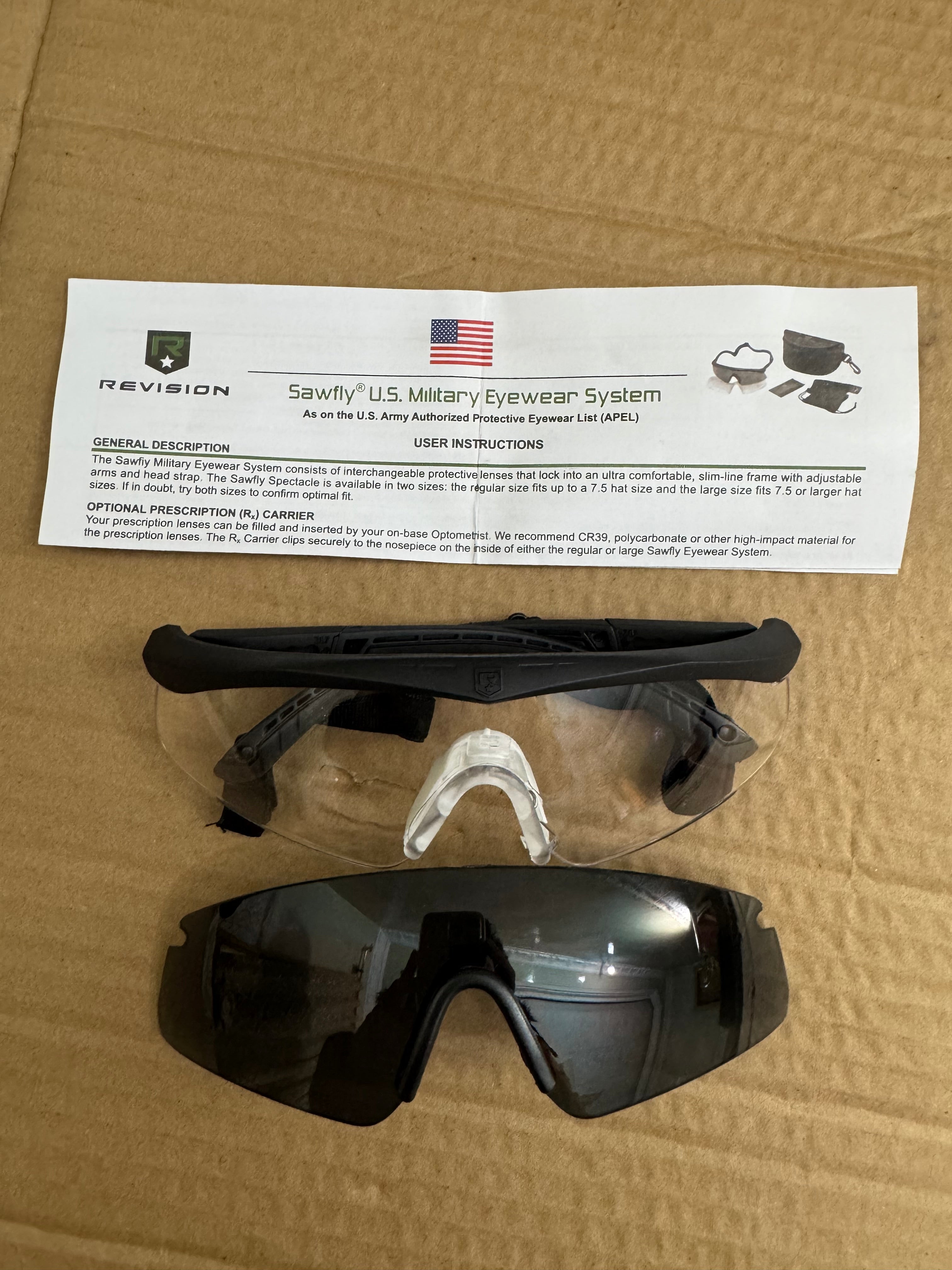 Revision Military Sawfly Protective Tactical Eyewear Kit – Ballistic Safety Glasses