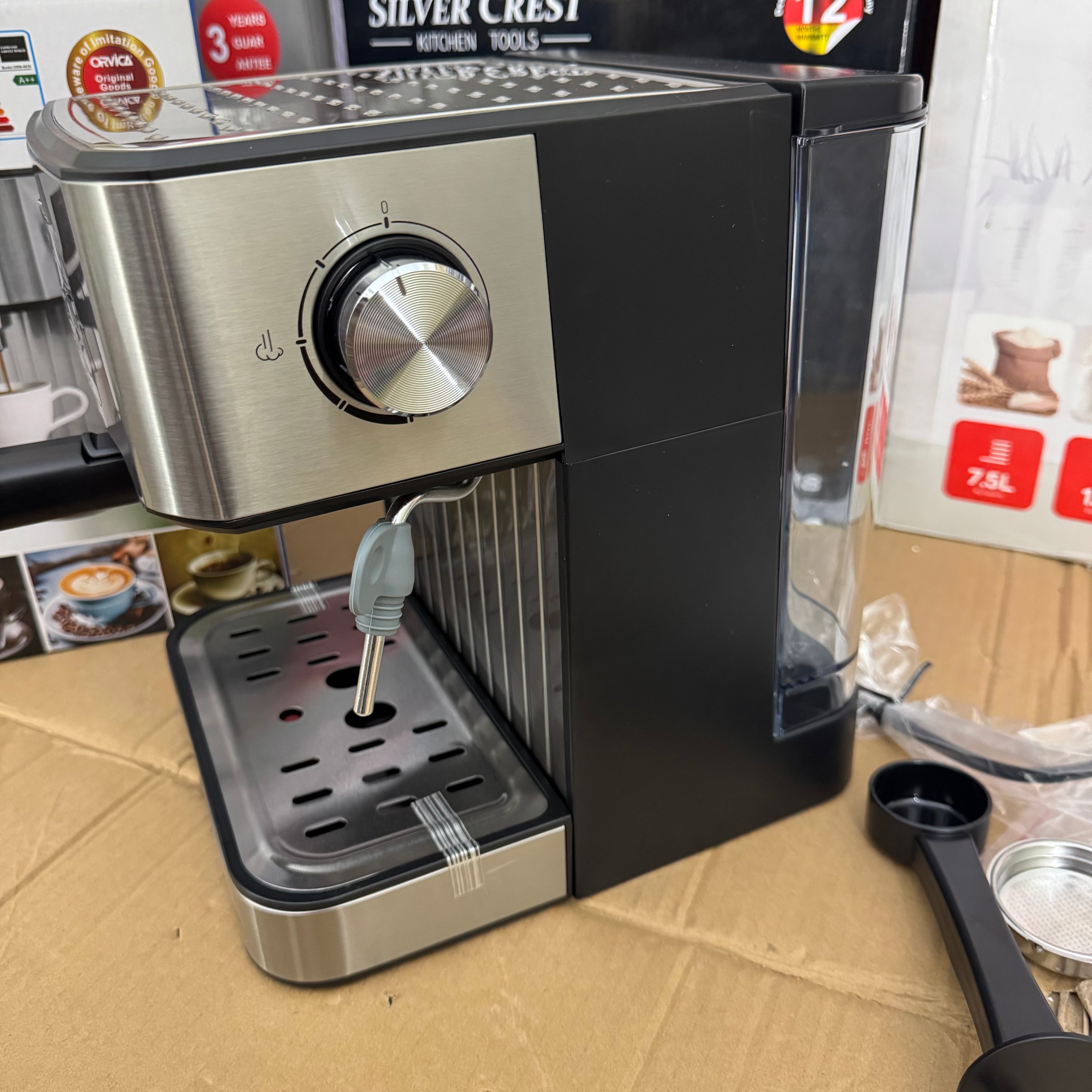 Orvica ORM-6839 Espresso Coffee Maker | 20-Bar Professional Milk Frother