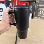 Matte Black 1180ml Fun+ Insulated Travel Tumbler