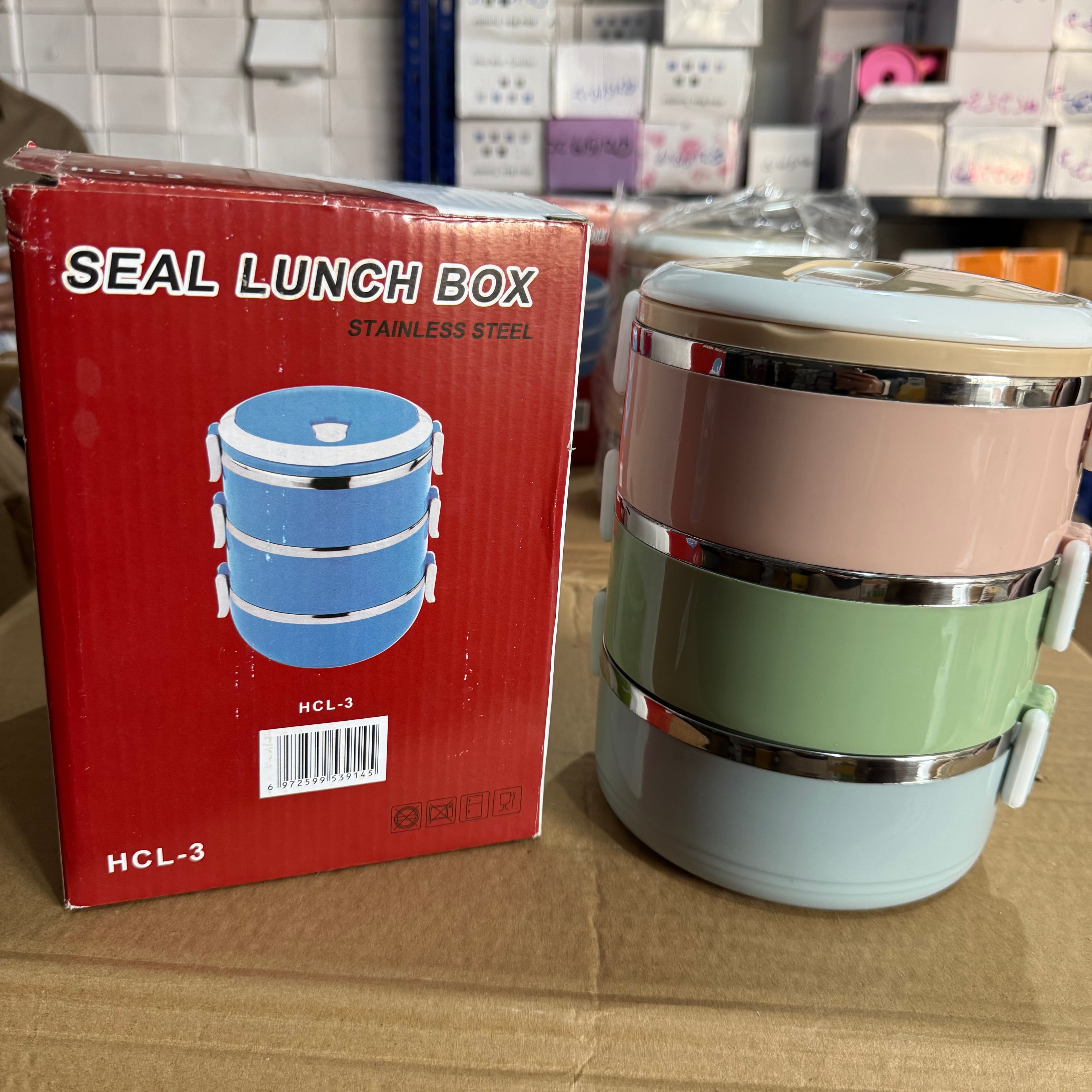 Lot Imported 3-Tier Stainless Steel Insulated Lunch Box