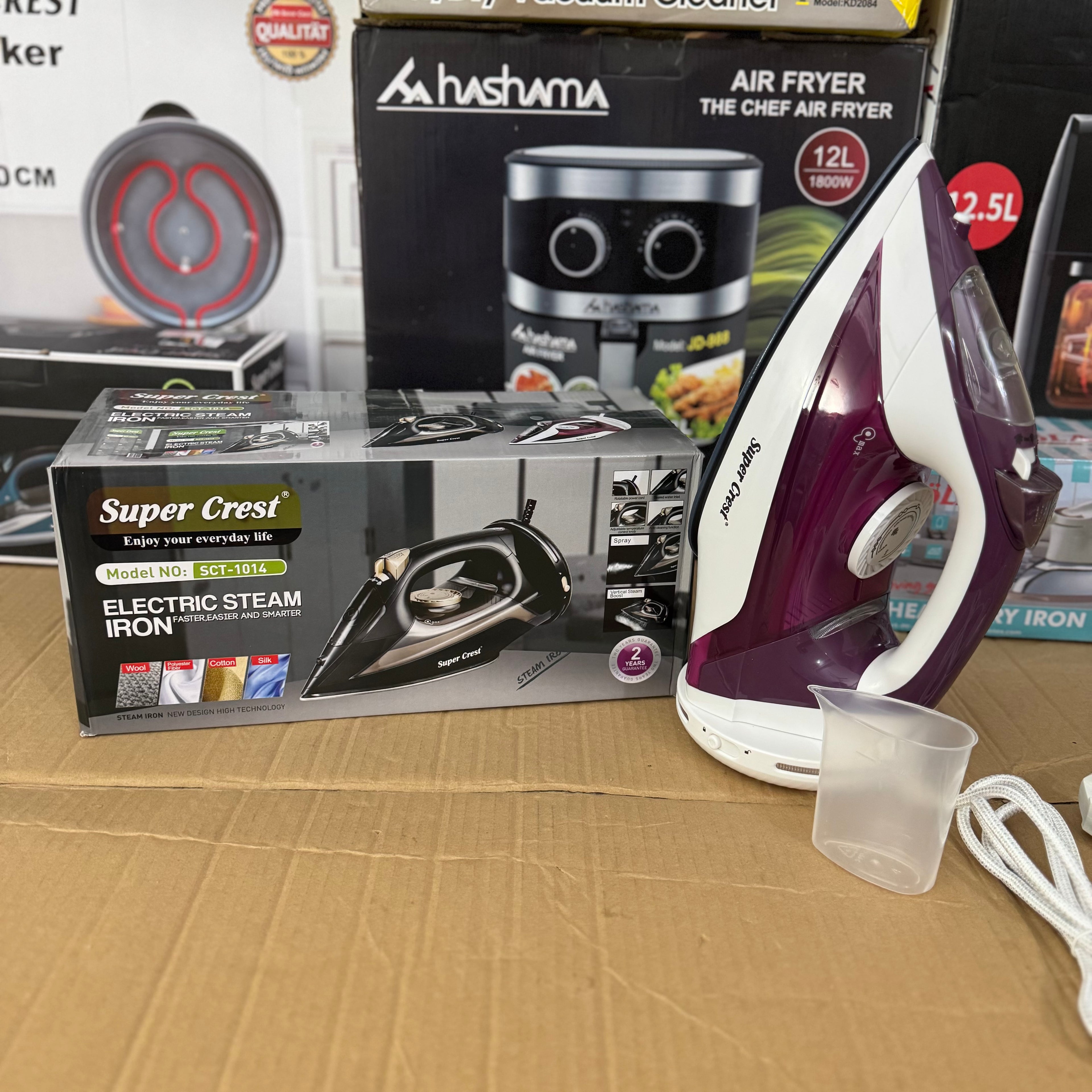 Lot Imported Super Crest Electric Steam Iron - SCT-1014