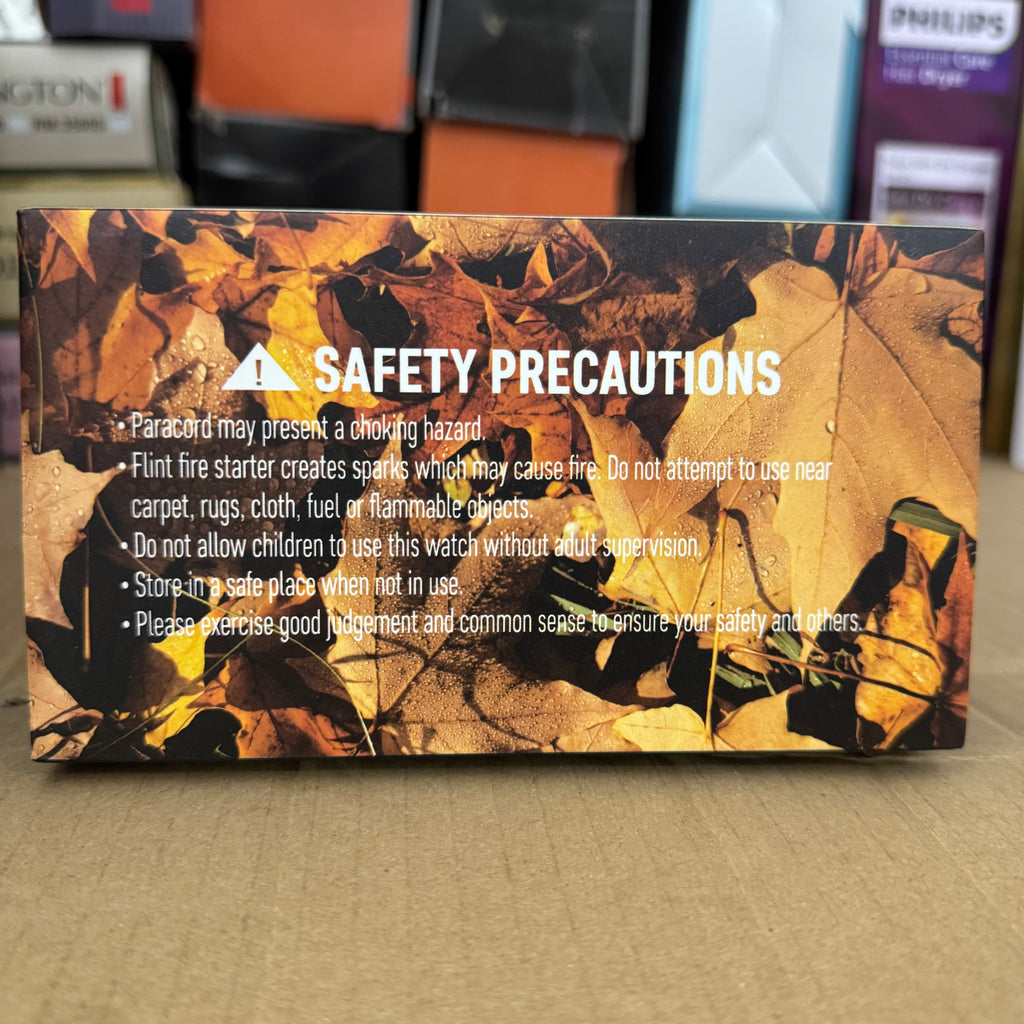 Multifunction Tactical G3 Paracord Survival Watch with Compass & Fire Starter- G