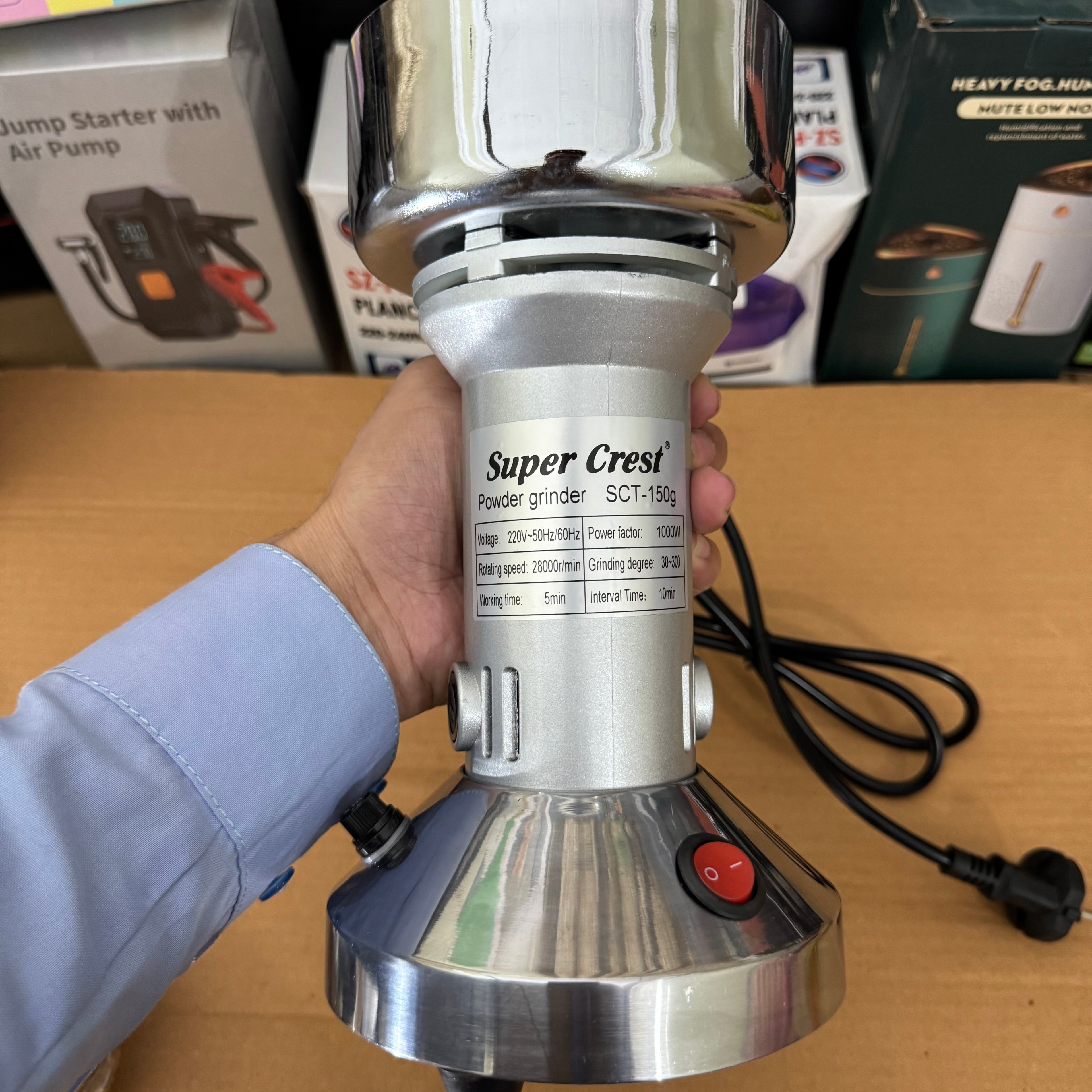 Super Crest 1000W  Electric Grinder SCT-100g/150g -
