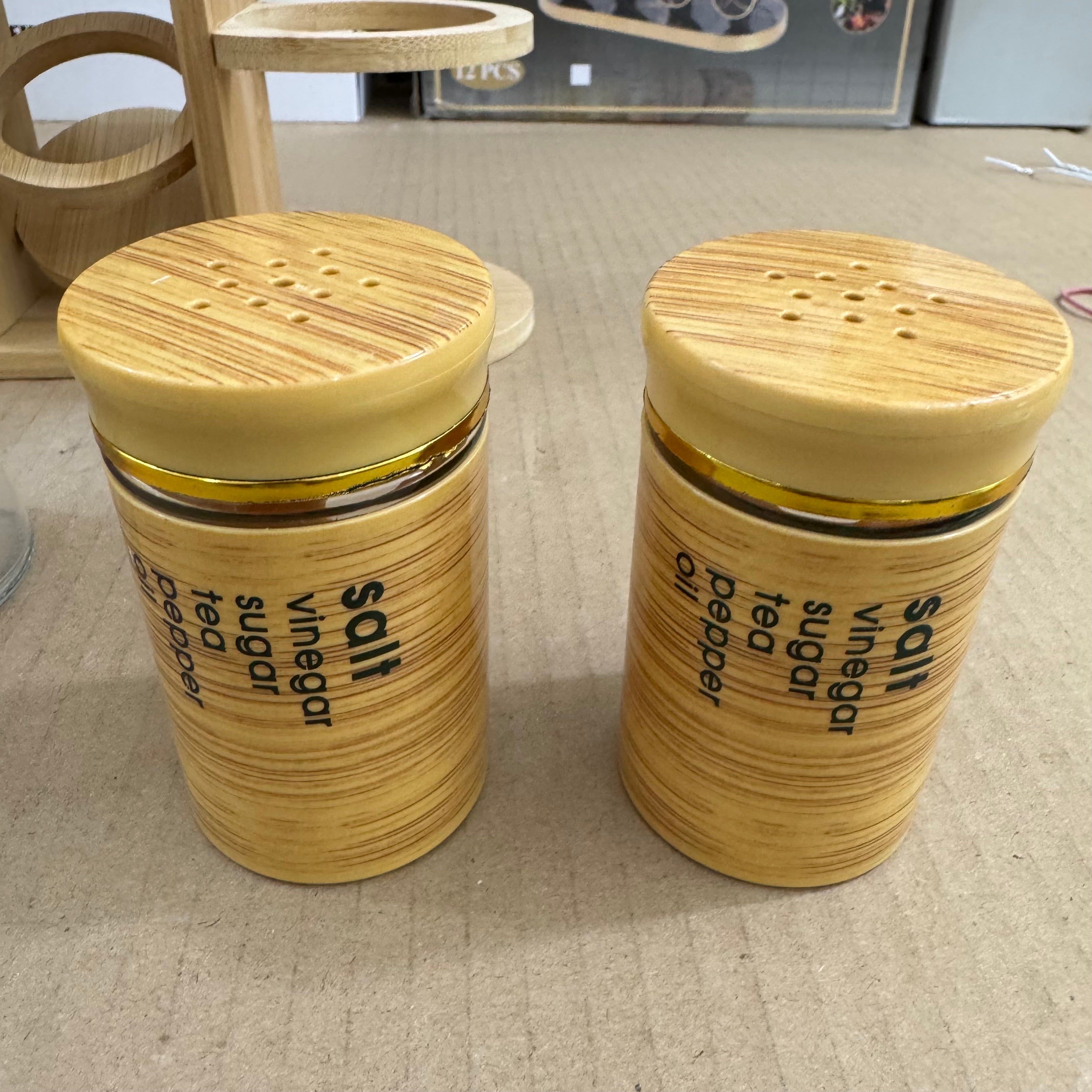 5-Piece Glass Spice & Oil Storage Jar Set