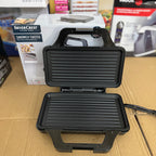 Silver Crest Sandwich Toaster – Non-Stick Electric 2 Slice Toast Maker with Stainless Steel Finish