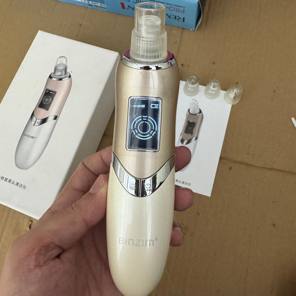 Binzim Electric Blackhead Remover Vacuum Pore Cleaner | Deep Cleansing, Whitehead & Acne Extractor