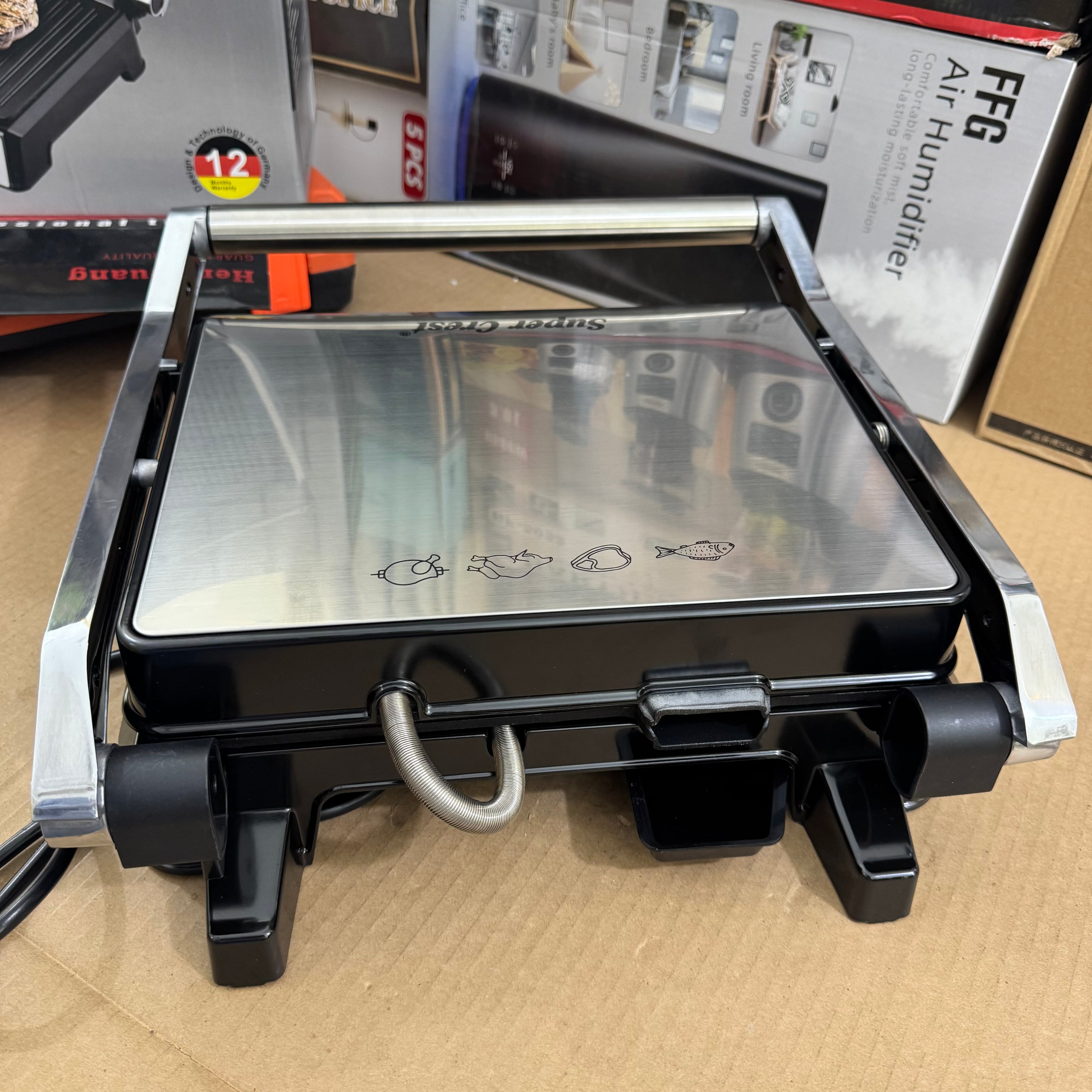 Super Crest Health Grill SCT-6004 - 3000W Non-Stick Electric Griller German