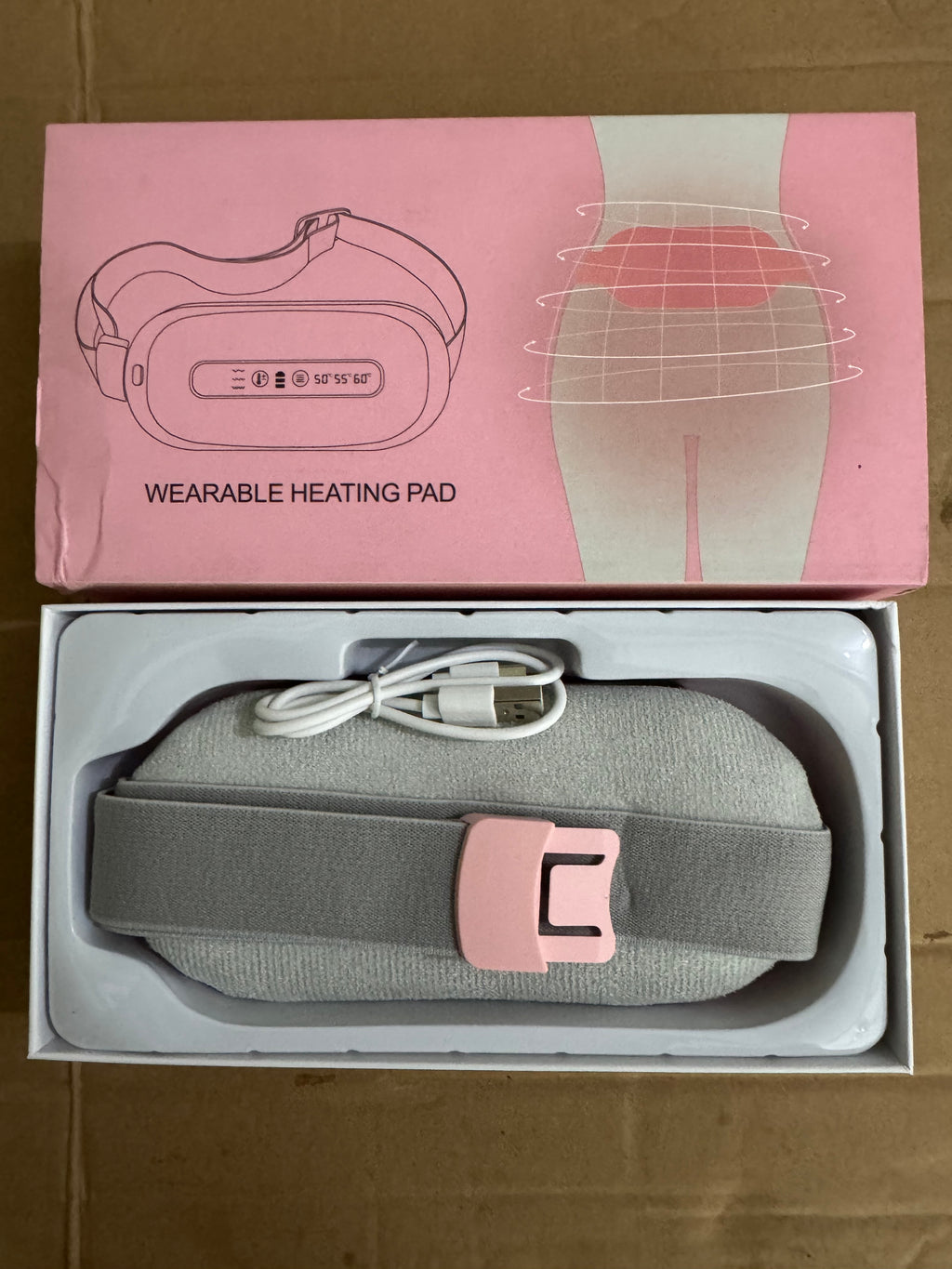 Lot Imported Wearable Heating Pad – Portable Menstrual & Waist Relief Belt