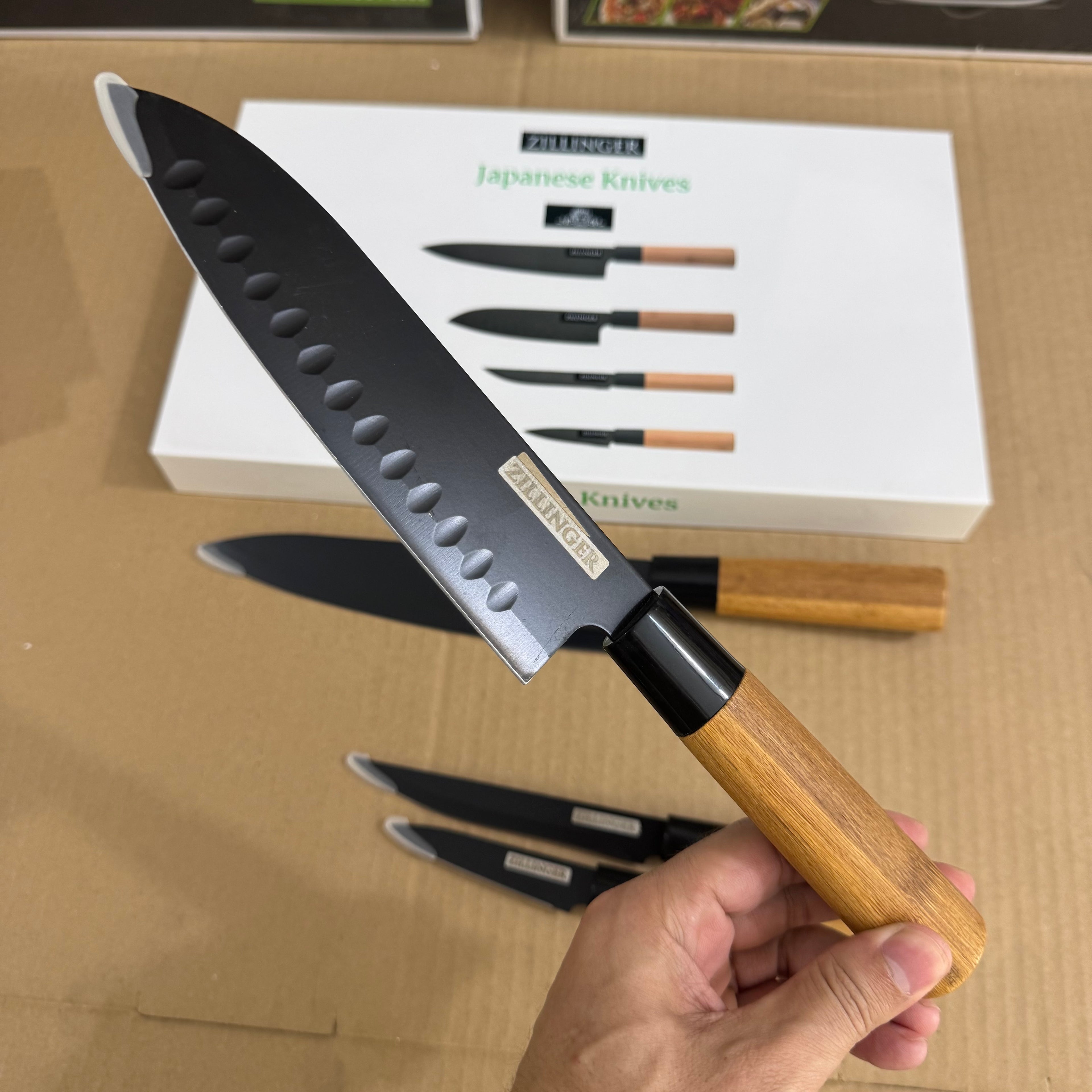 ZILLINGER Professional Japanese Knives 4-Piece Set - ZL-01 Lot Imported
