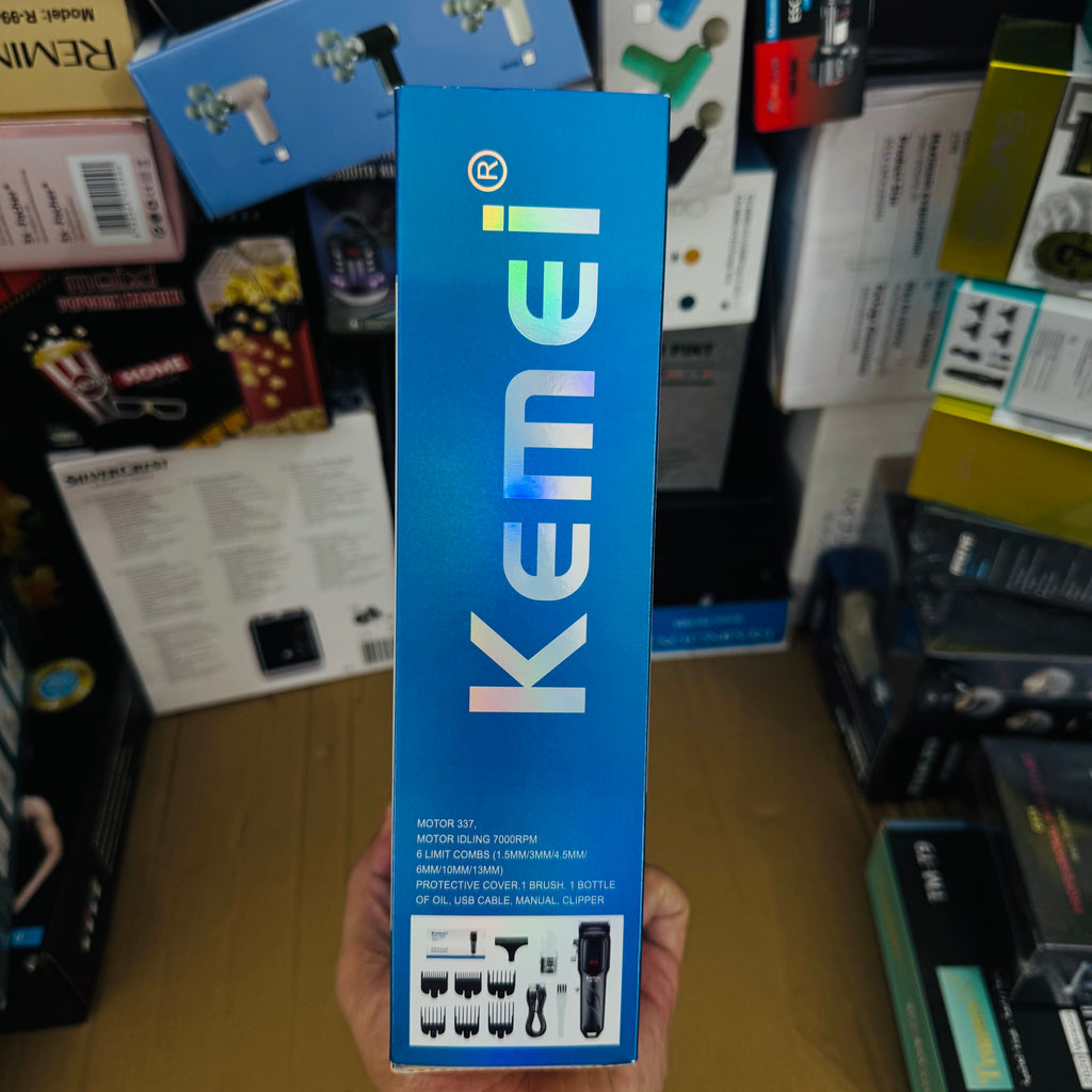 Lot Imported Kemei KM-519A Professional Hair Clipper - 2000mAh Metal Handle Trimmer