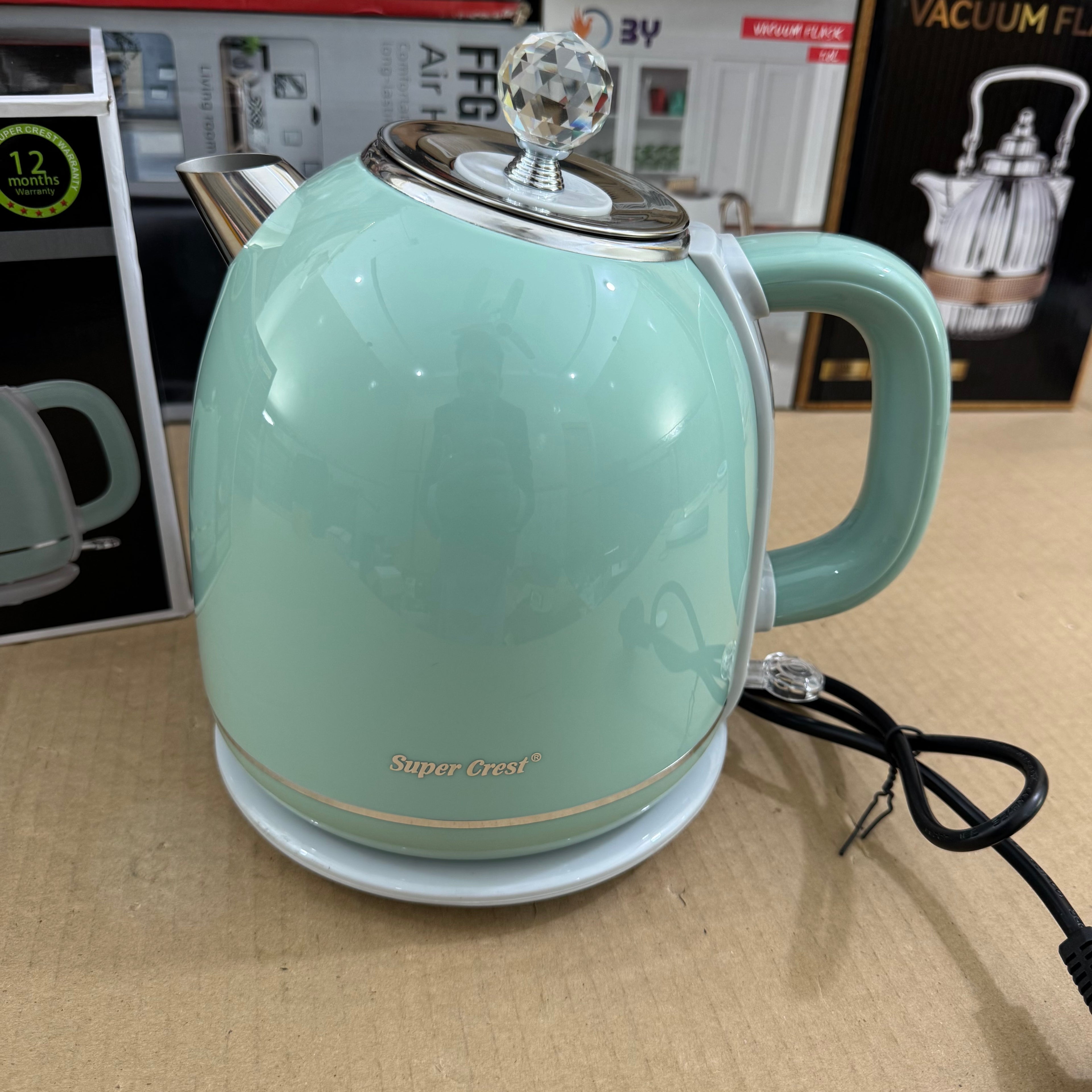 Super Crest 2.3L Electric Kettle (SCT-4027) – German Original Lot Imported