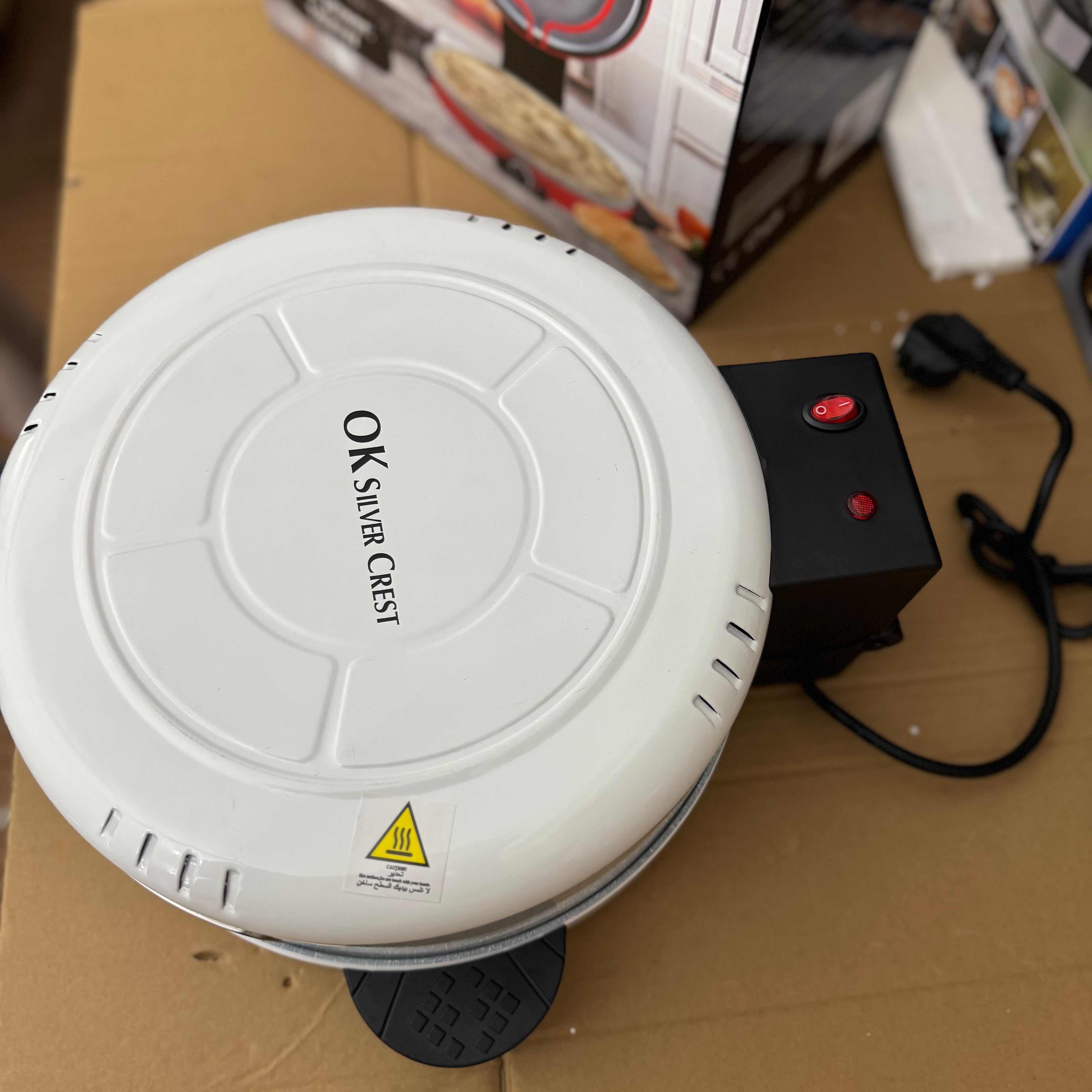 Silver Crest OK-304 Electric Bread & Roti Maker | 1800W Non-Stick | 36cm