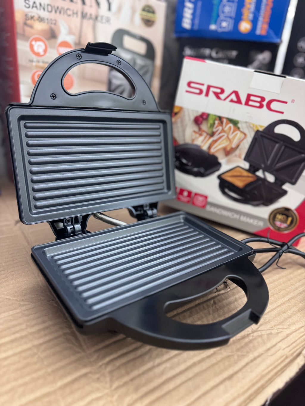 SRABC Sandwich Maker 750W – Lot Imported Electric Sandwich Maker for Home Use in Pakistan