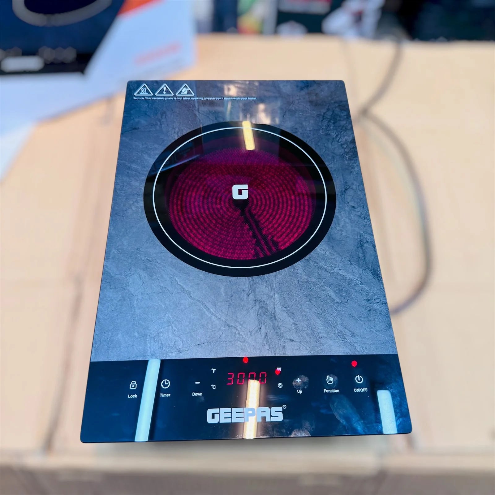 Geepas 3000W Digital Infrared Stove GUC6927P