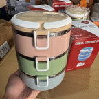 Lot Imported 3-Tier Stainless Steel Insulated Lunch Box
