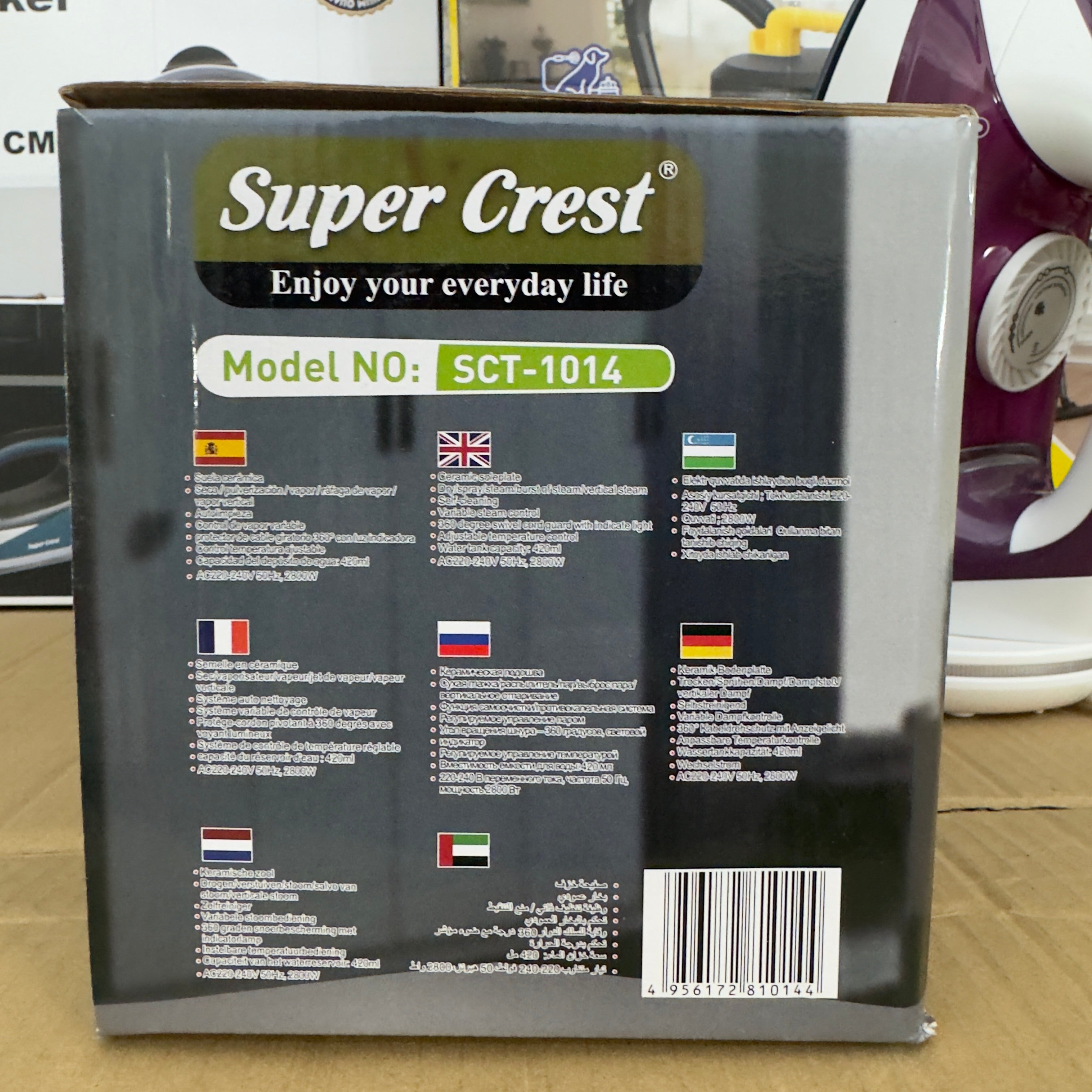 Lot Imported Super Crest Electric Steam Iron - SCT-1014