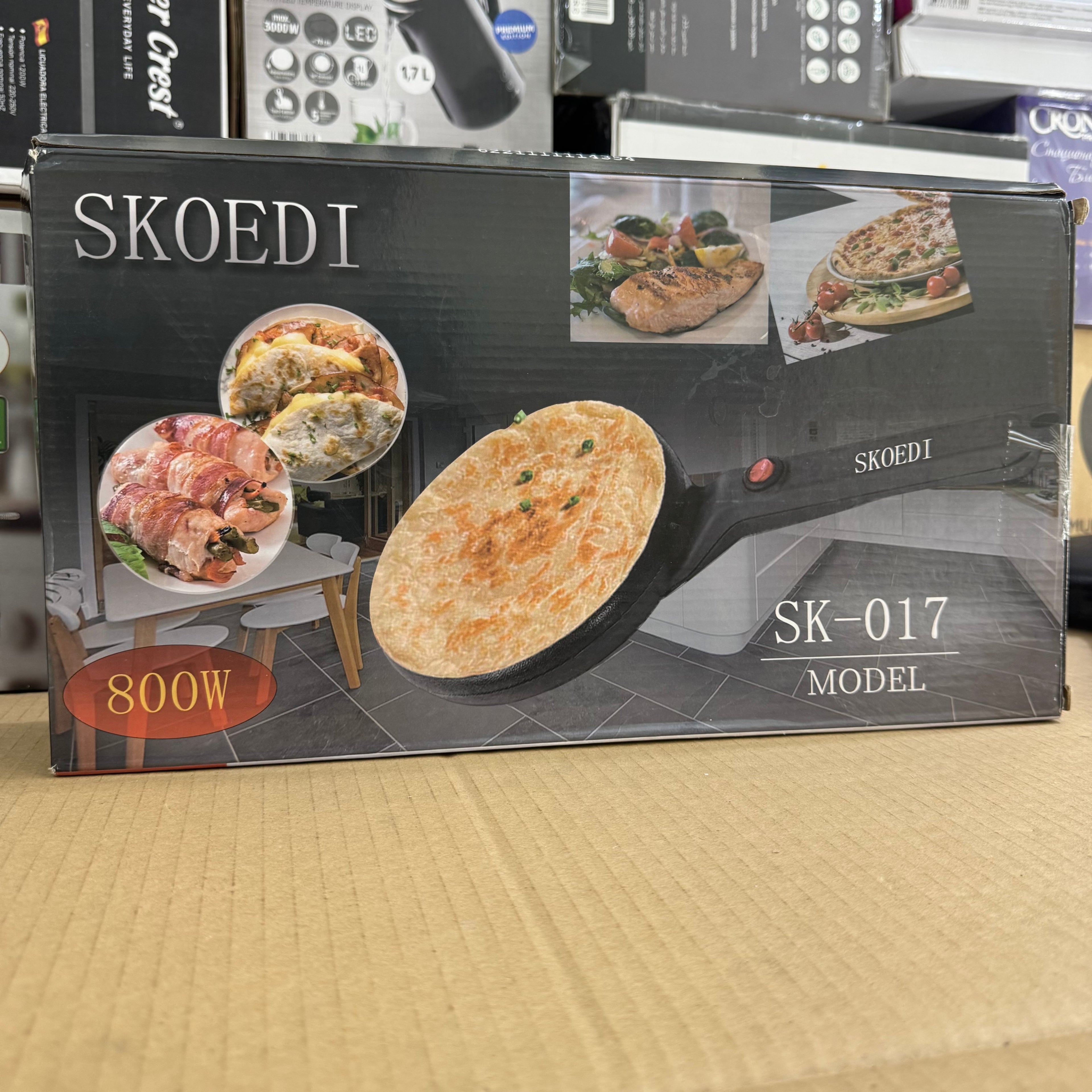 SKOEDI Electric Crepe & Pizza Maker 800W - Model SK-017 Lot Imported