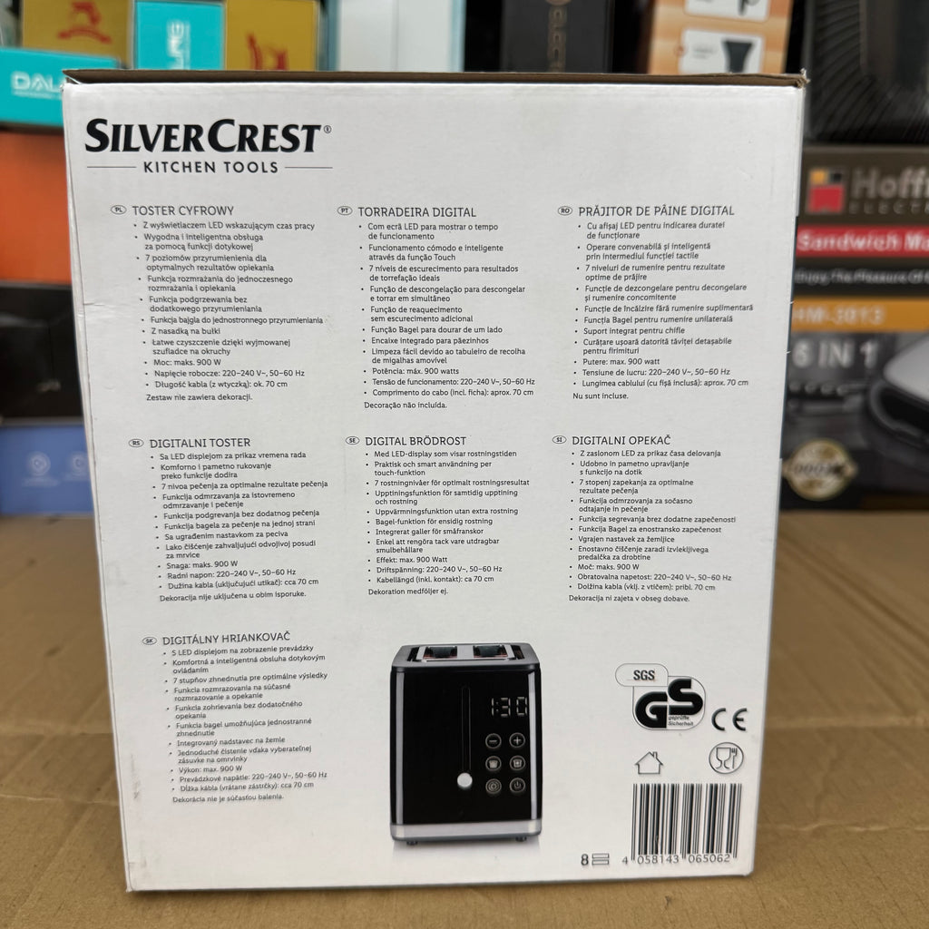 Lot Imported  Silver Crest Digital Toaster - Model PBT 20 (Cata) PHP 21