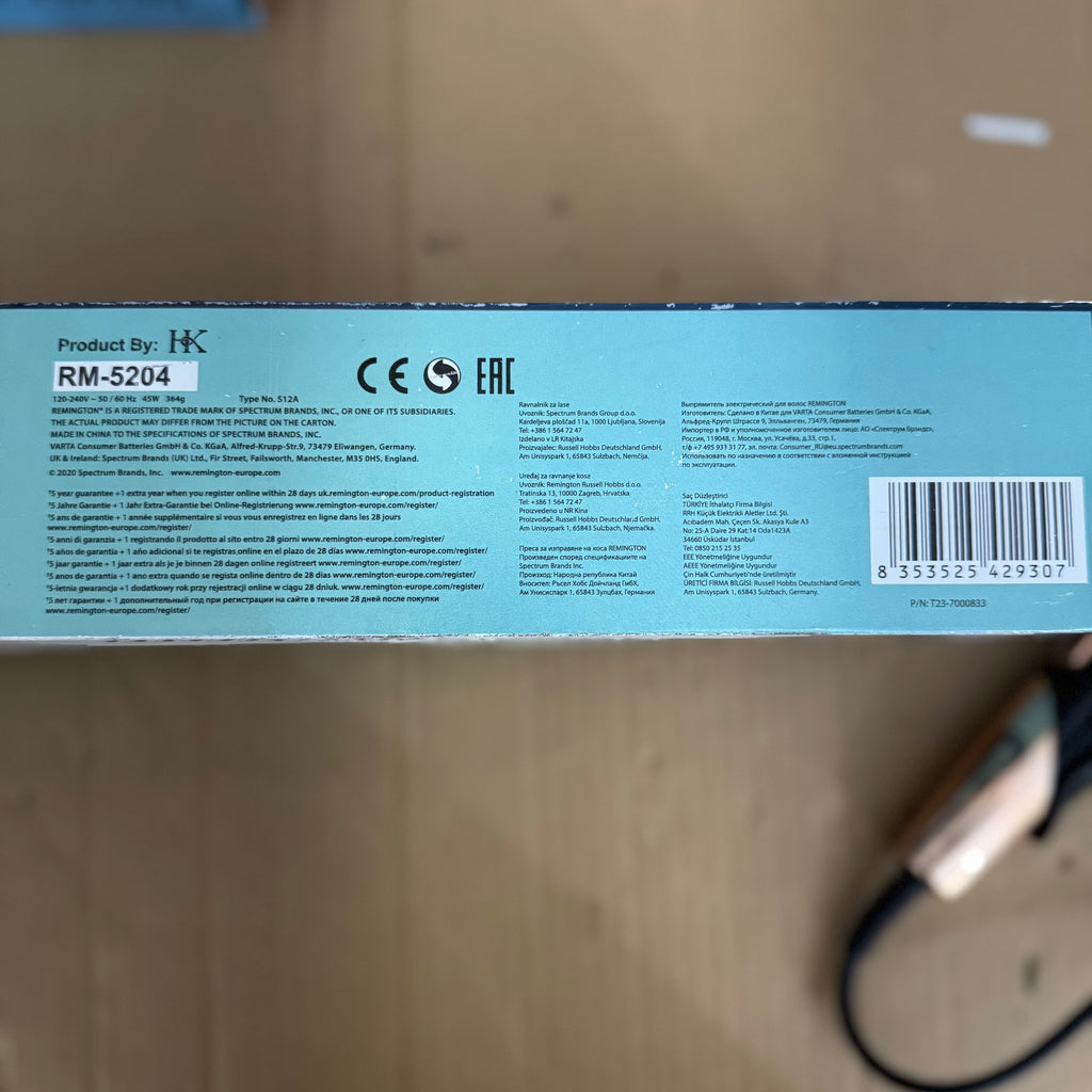 Remington Keratin Protect Intelligent Hair Straightener RM-5204 | Fast Heat, Adjustable Temperature, Ceramic Plates