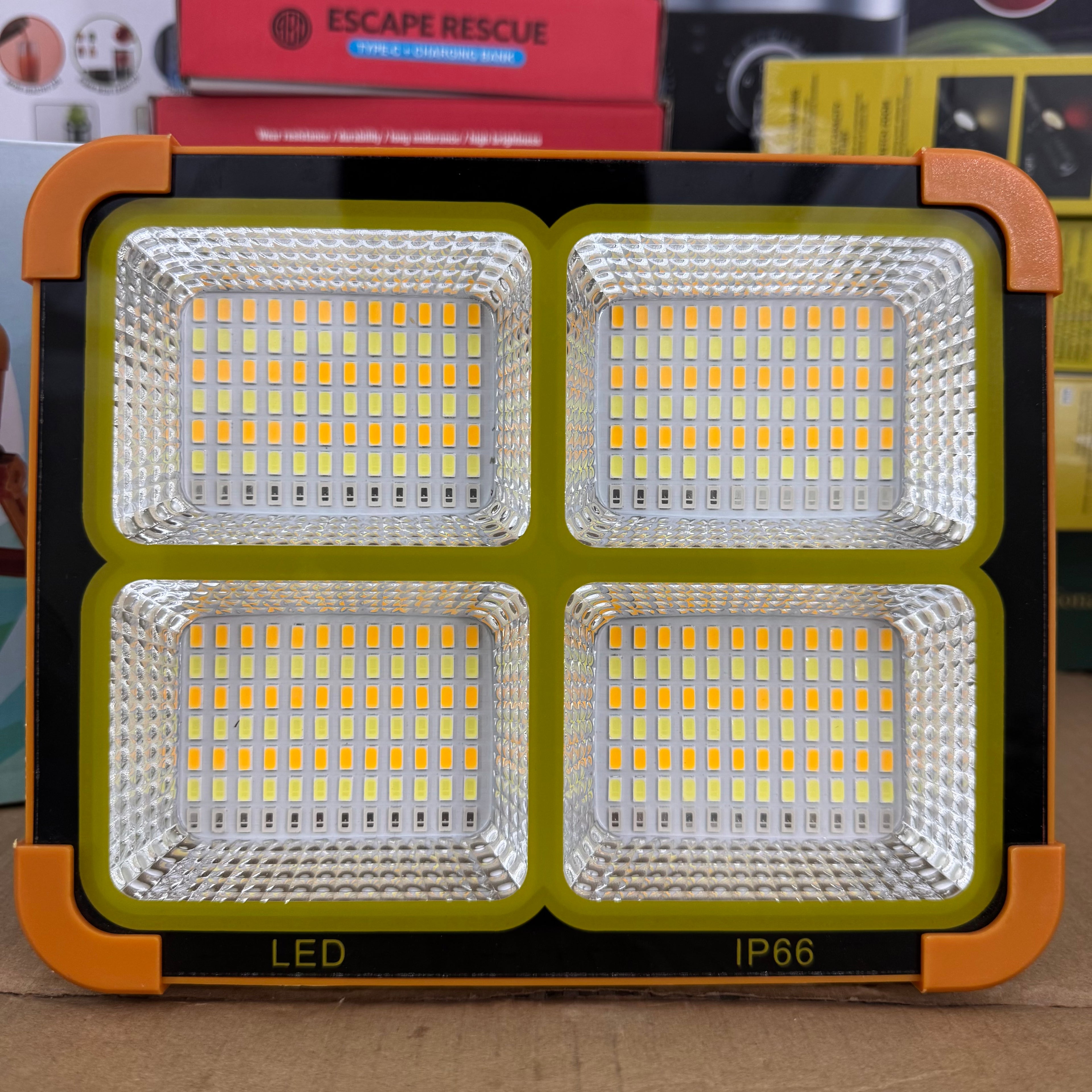 Lot Imported ABD Solar Rechargeable Flood Light | IP66 Waterproof