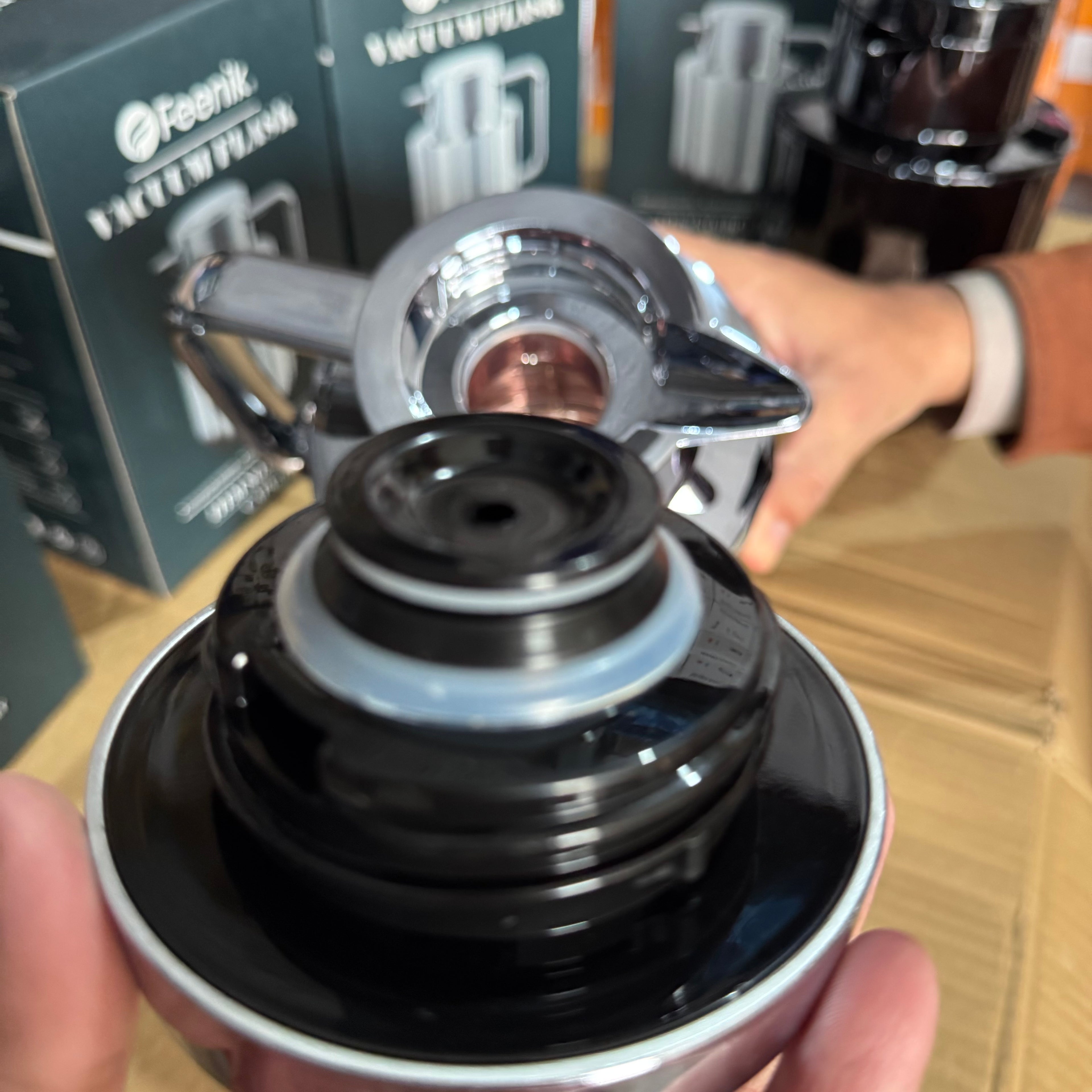 Feenik 1.0L Luxury Vacuum Flask - Insulated Stainless Steel Thermal Carafe for Coffee & Tea (BC-R100G-2)