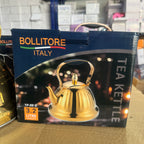 Bollitore Italy Luxury Gold Stainless Steel Tea Kettle - 3.2L Whistling Stovetop Teapot