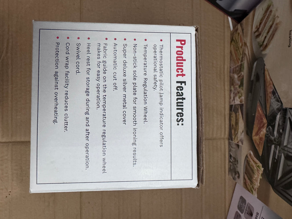 Cosmos CIS-318 F1 Electric Iron – Lot Imported Heavy Weight Ceramic Iron for Pakistan