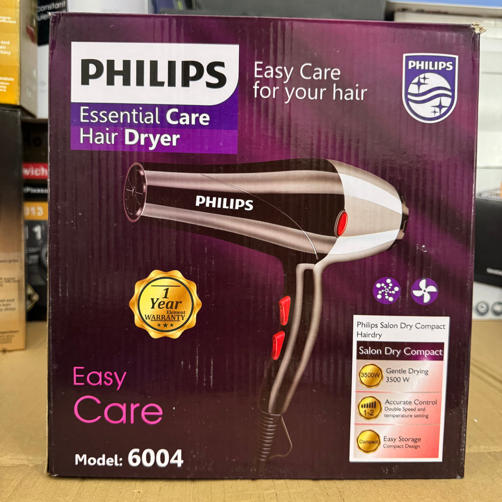 Lot Imported Philips Essential Care Hair Dryer- Model 6004 - 3500W Salon Dry Compact