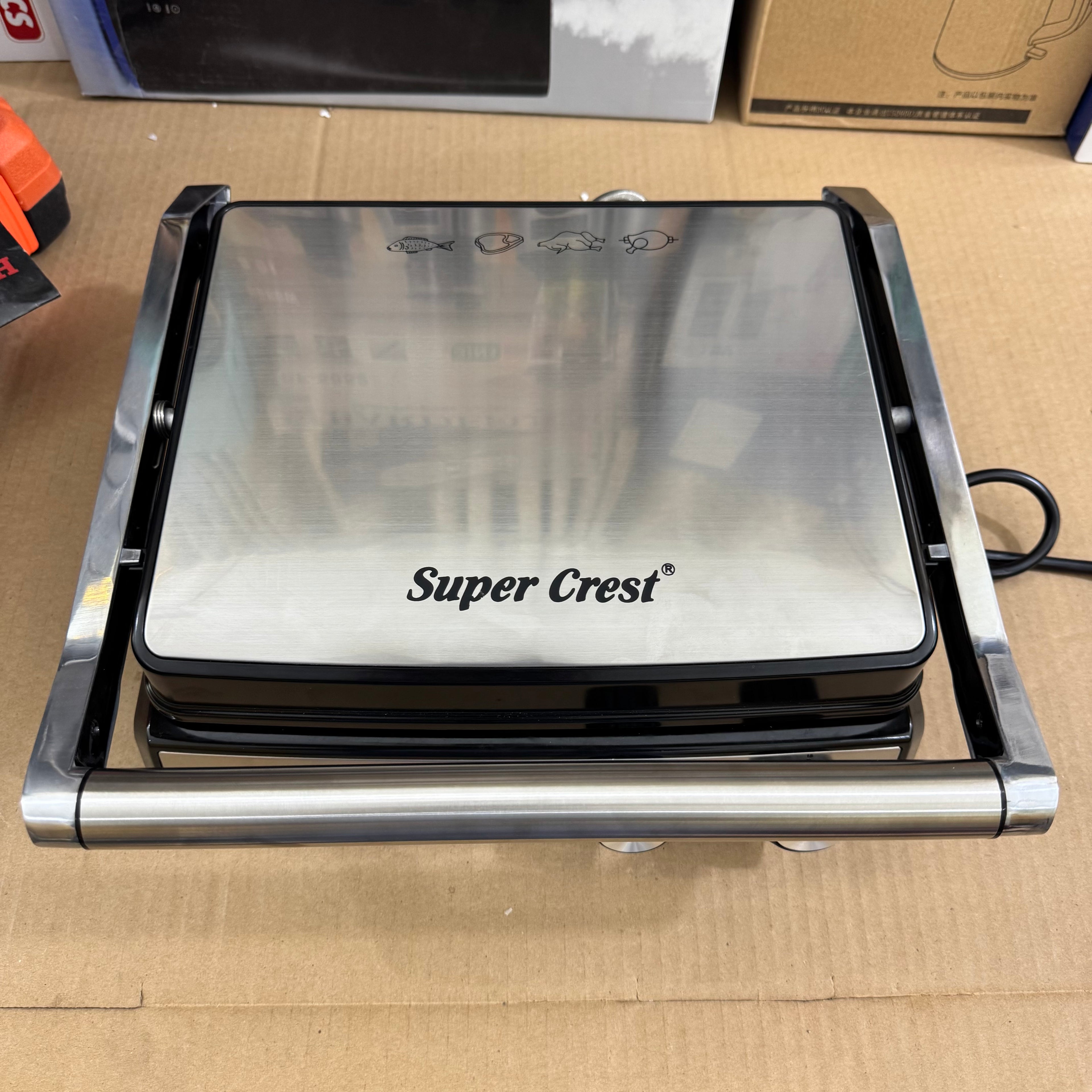 Super Crest Health Grill SCT-6004 - 3000W Non-Stick Electric Griller German