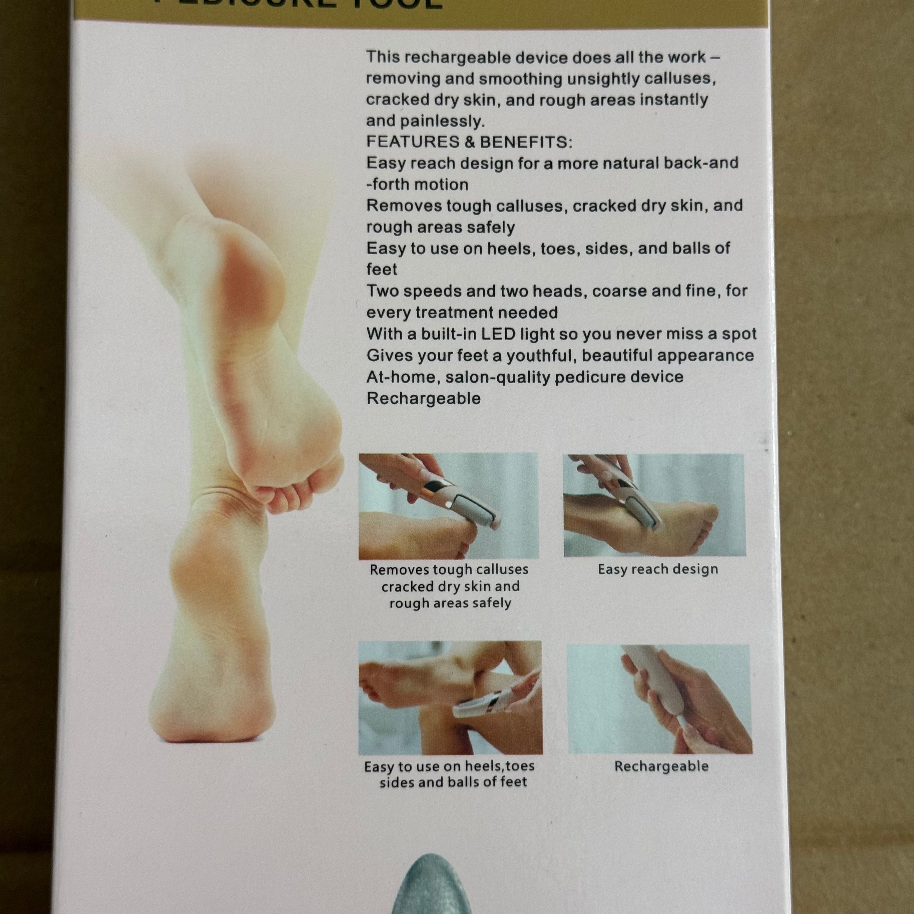 WEIMEI Electronic Pedicure File – Rechargeable Callus Remover