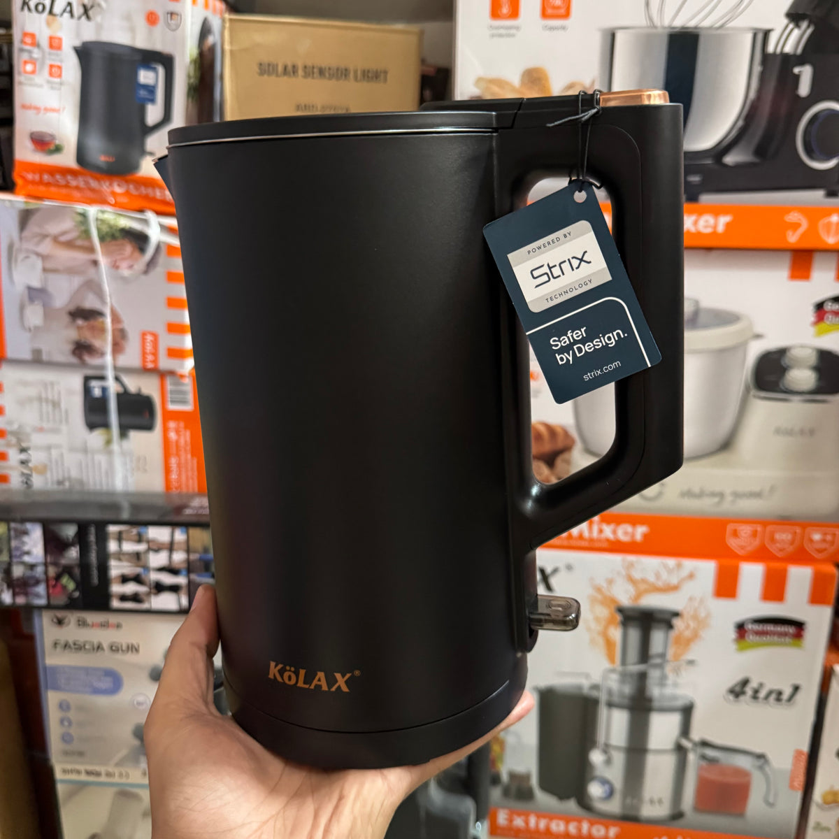 KÖLAX 1.7L Electric Kettle 1500W – German Brand, STRIX Technology
