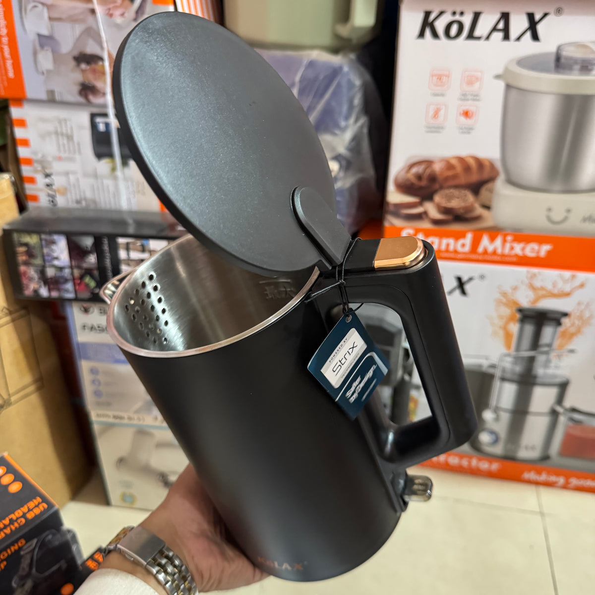 KÖLAX 1.7L Electric Kettle 1500W – German Brand, STRIX Technology