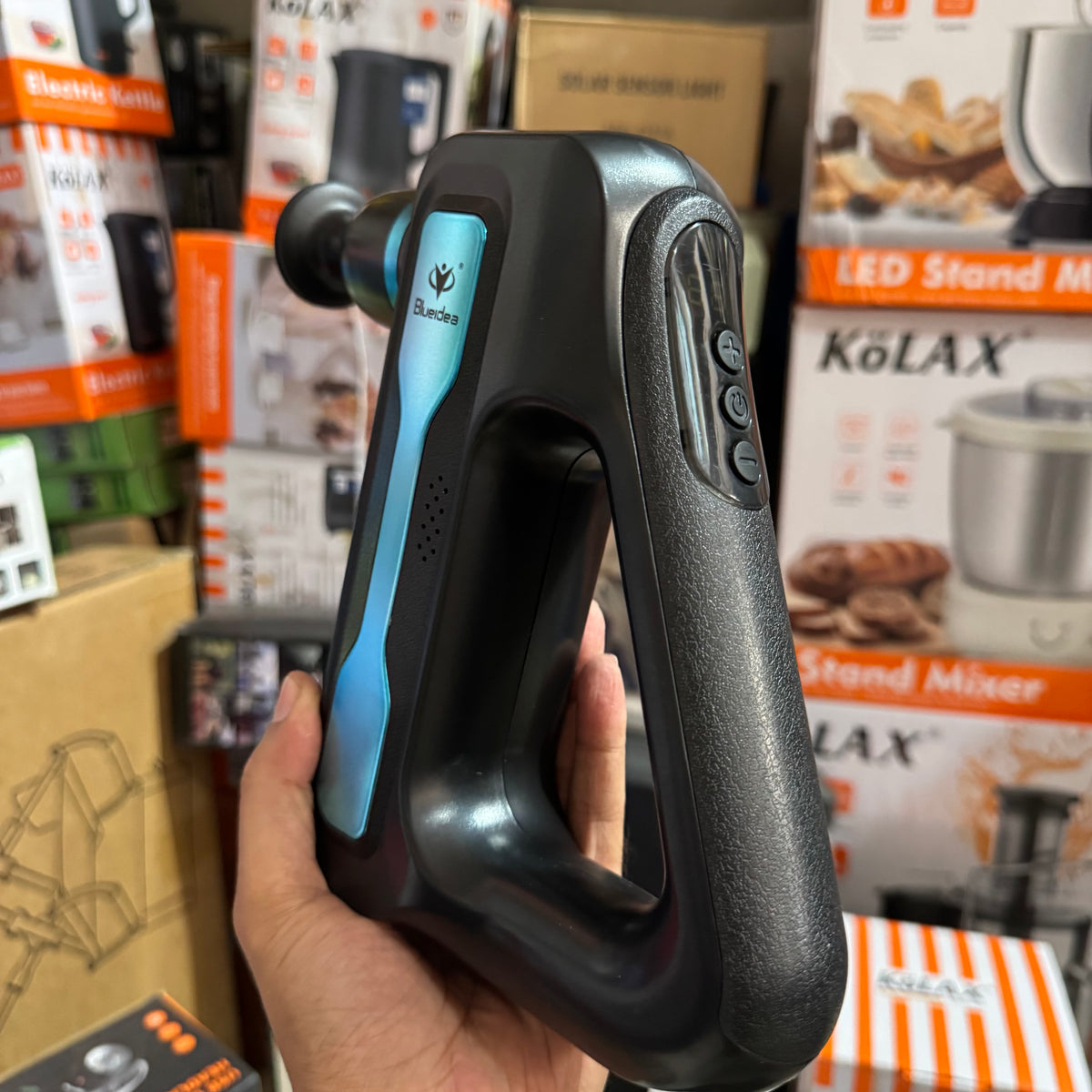 Blueidea BLD-888 Massage Gun – 32 Speed Levels, 8 Massage Heads & LCD Display