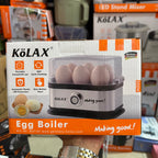 KöLAX 500W Electric Egg Boiler – 6-Egg Automatic Egg Cooker with Stainless Steel Heating Plate