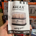 KöLAX 500W Electric Egg Boiler – 6-Egg Automatic Egg Cooker with Stainless Steel Heating Plate